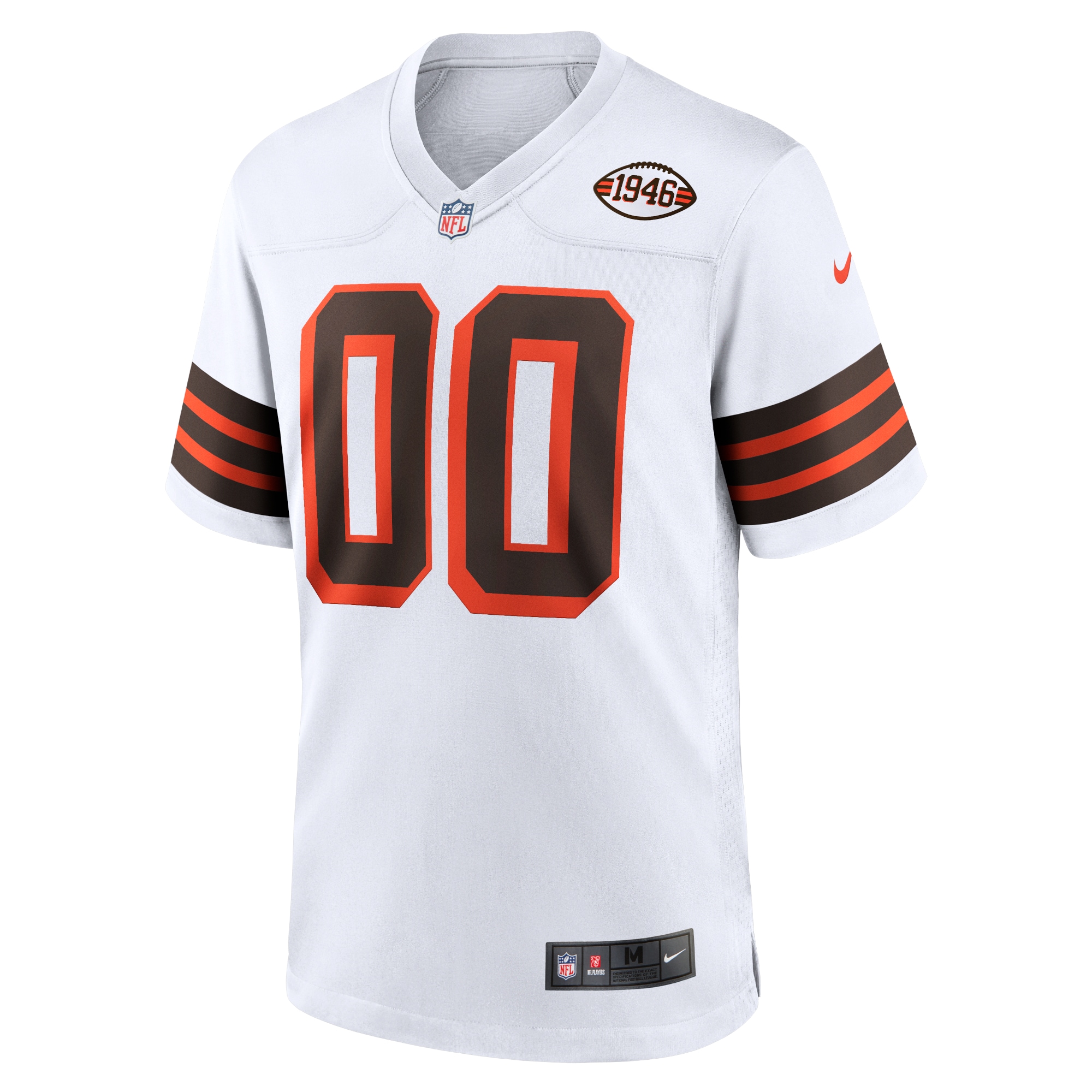 Cleveland Browns Nike 1946 Collection Alternate Custom Jersey - White - vstockx