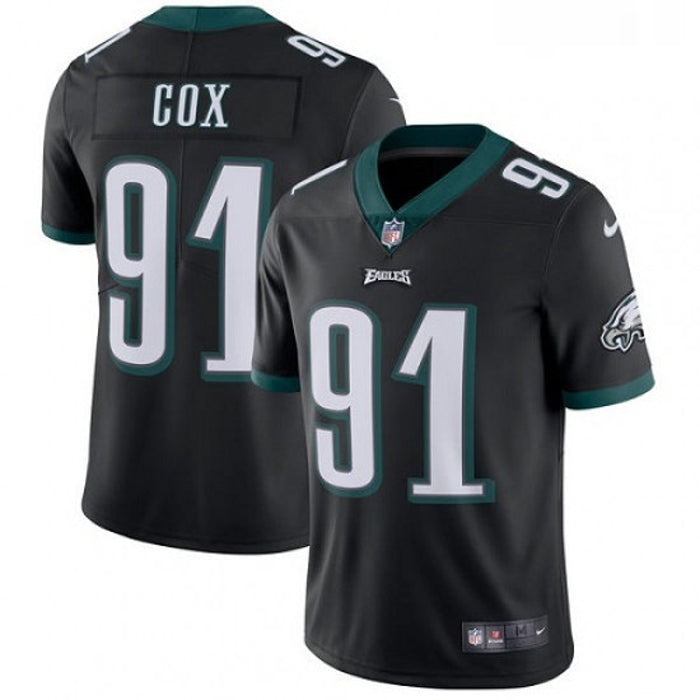 Youth Philadelphia Eagles Fletcher Cox Vapor Jersey - Black - vstockx