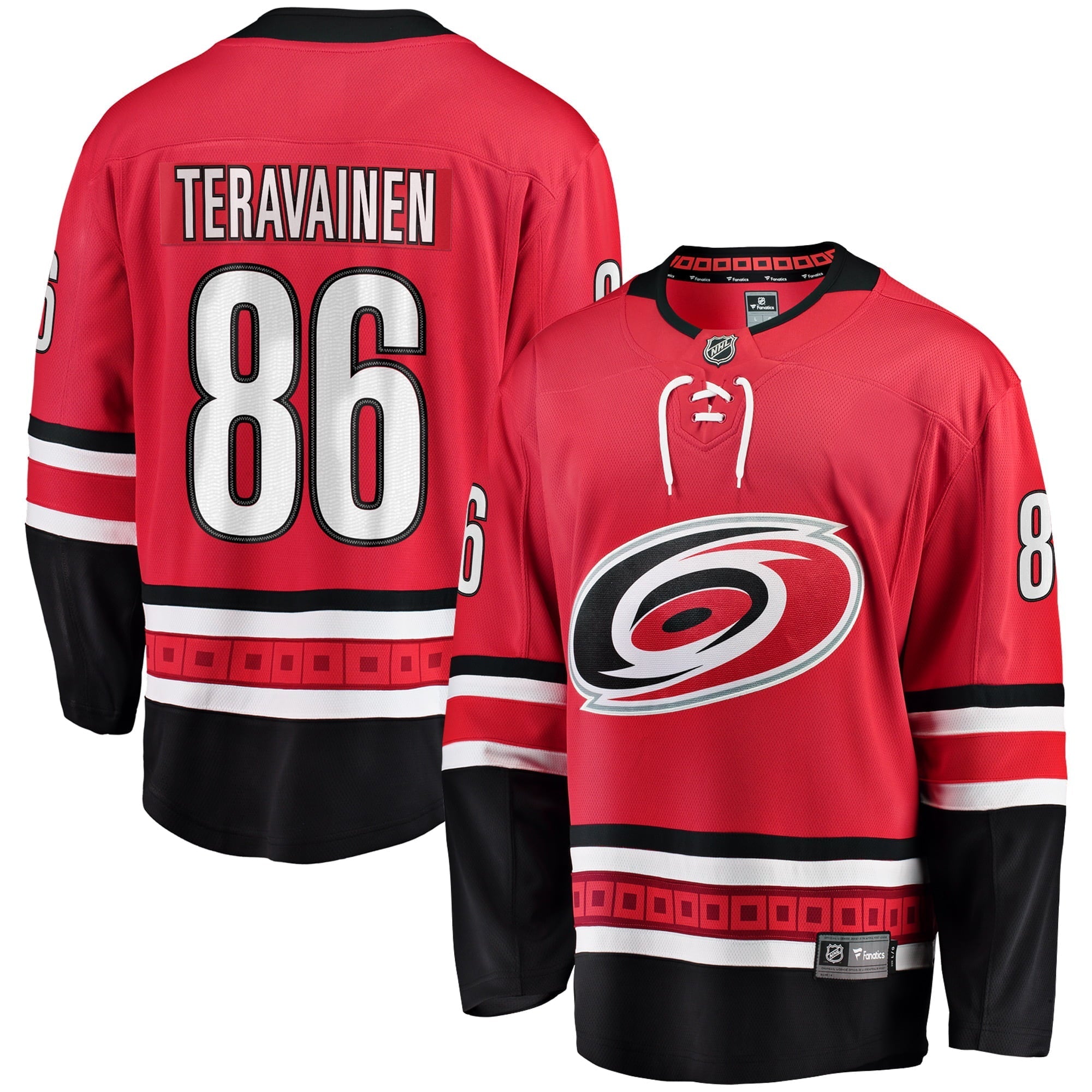 Men's Fanatics Branded Teuvo Teravainen Red Carolina Hurricanes Breakaway Player Jersey - vstockx