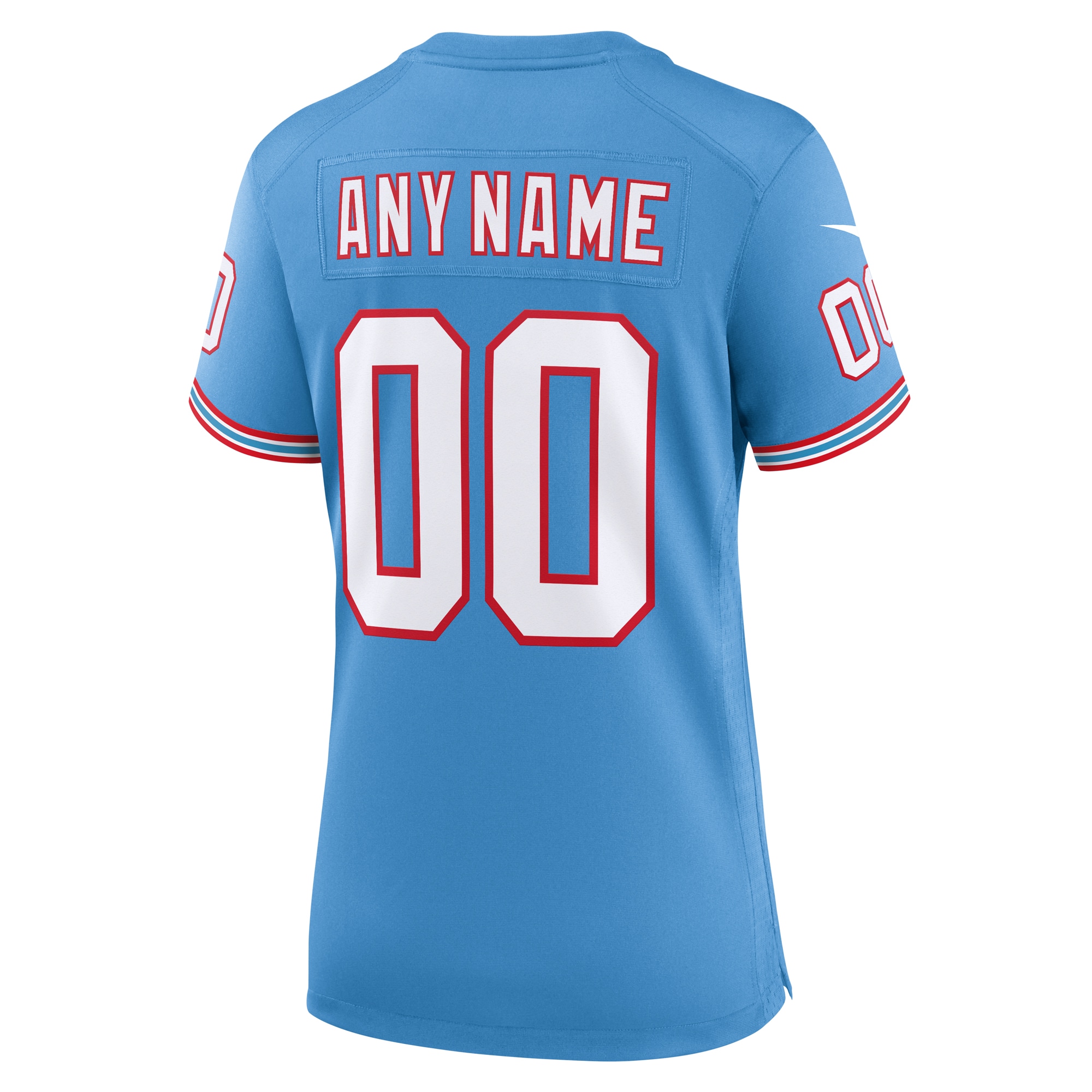 Tennessee Titans Nike Women's Oilers Throwback Custom Game Jersey - Light Blue - vstockx