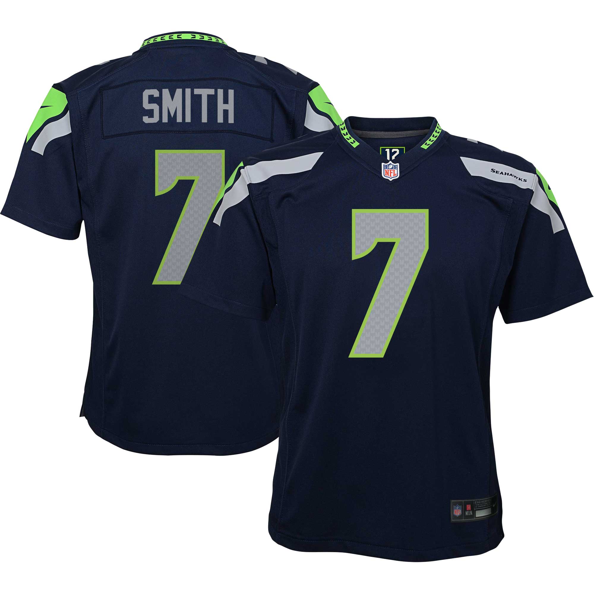 Geno Smith Seattle Seahawks Nike Youth Game Jersey - Navy - vstockx