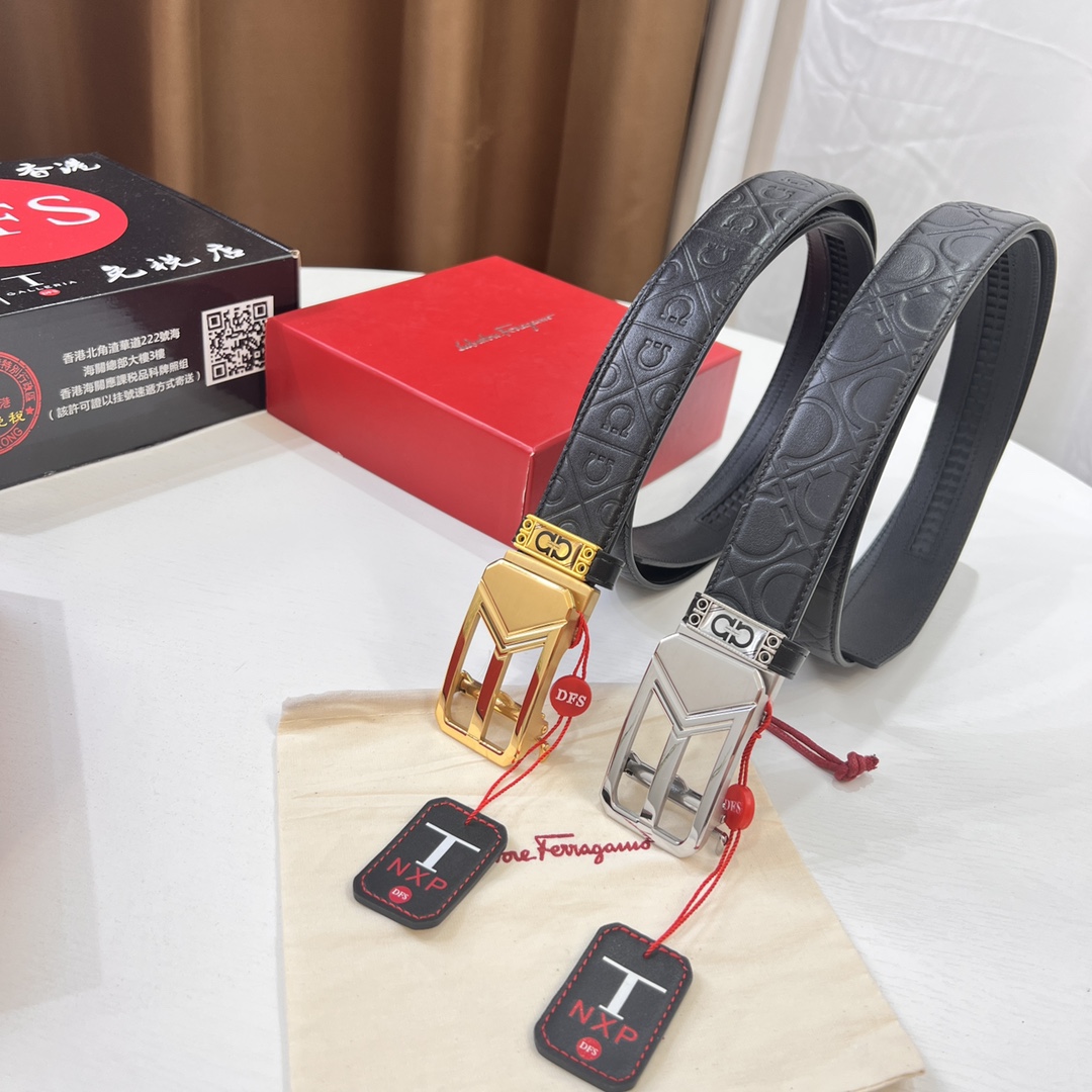 Streetwear Belt Ferragamo 320147 size:3.5cm - vstockx