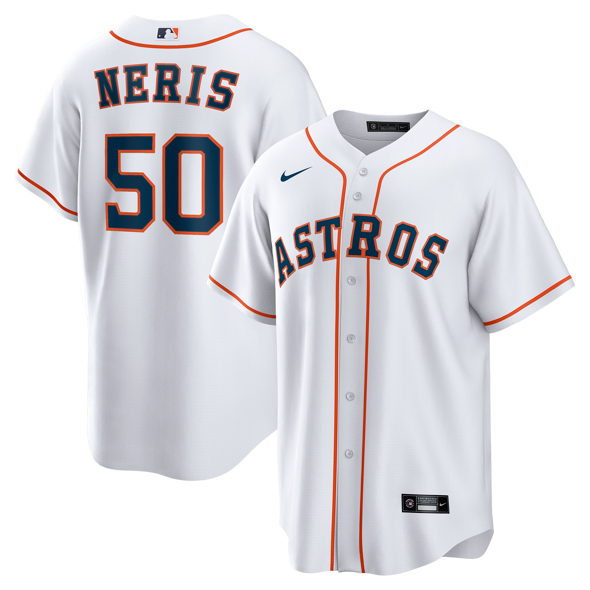 Hector Neris Houston Astros Nike Home Replica Player Jersey - White - vstockx