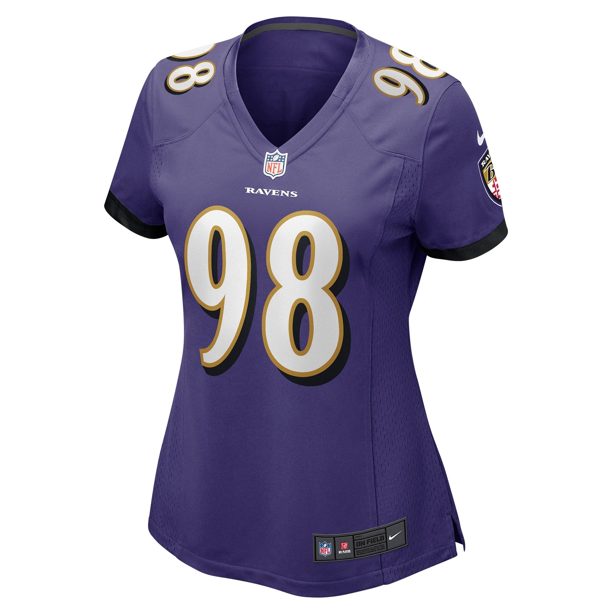 Women's Nike Travis Jones Purple Baltimore Ravens Player Game Jersey - vstockx
