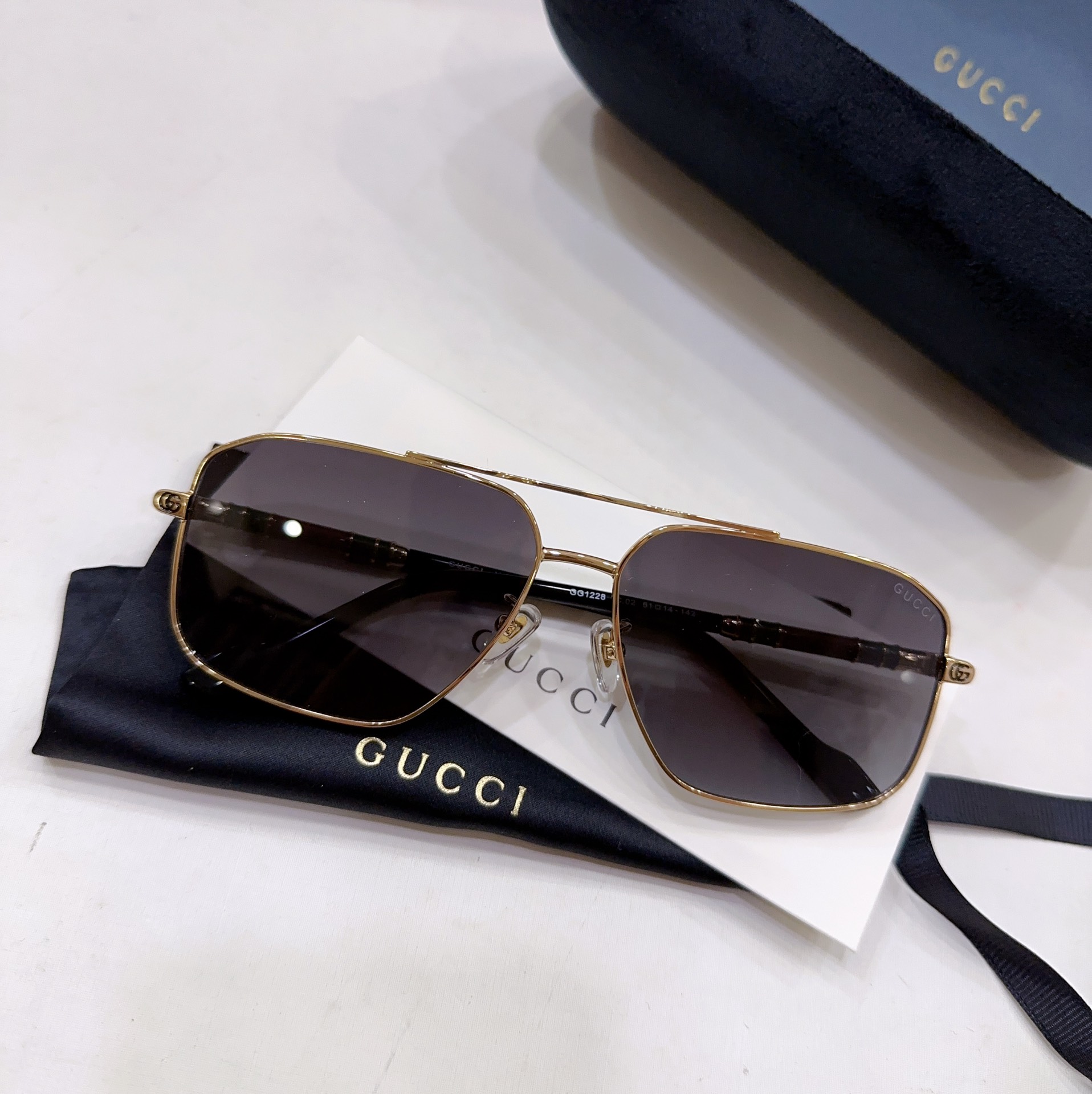 Sunglasses Gucci GG1227 SIZE��60 14-142 - vstockx