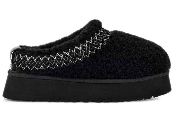 UGG Tazz Slipper Heritage Braid Black (Women's) - vstockx