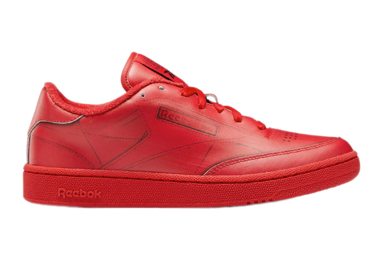 Reebok Club C TL Maison Margiela Vector Red - vstockx
