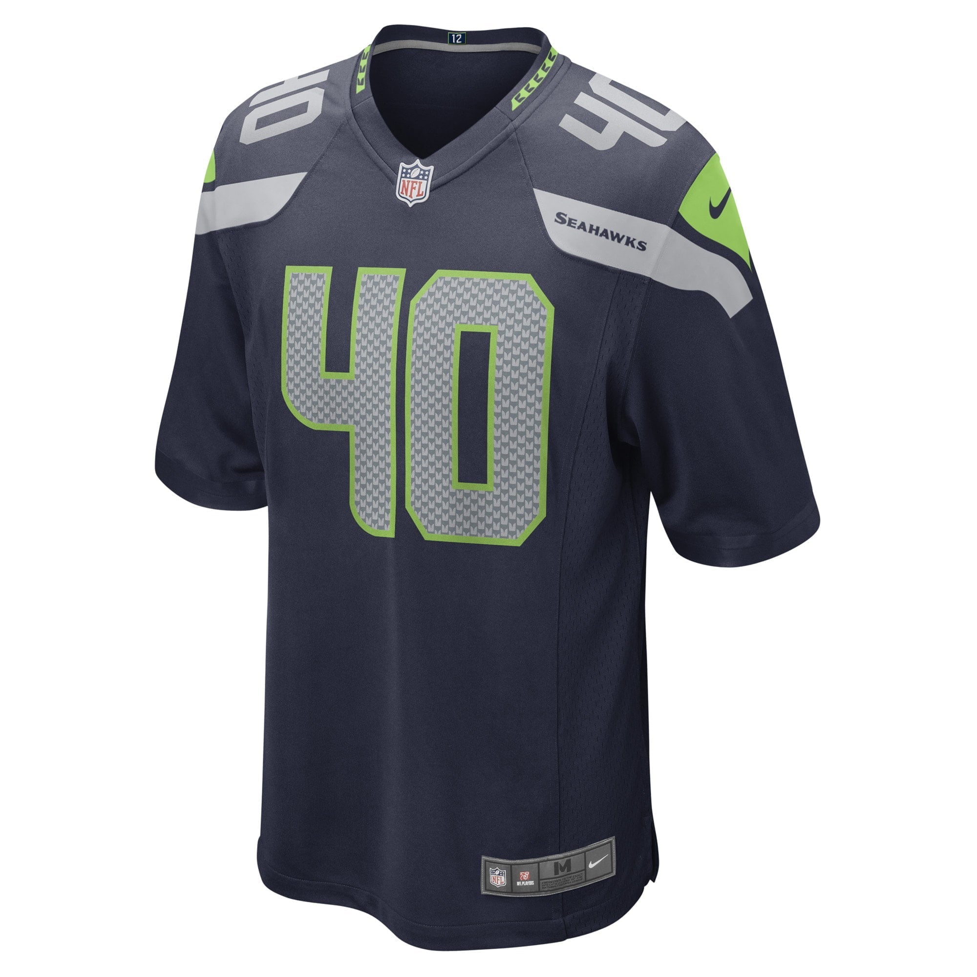 Men's Nike Darryl Johnson College Navy Seattle Seahawks Game Player Jersey - vstockx