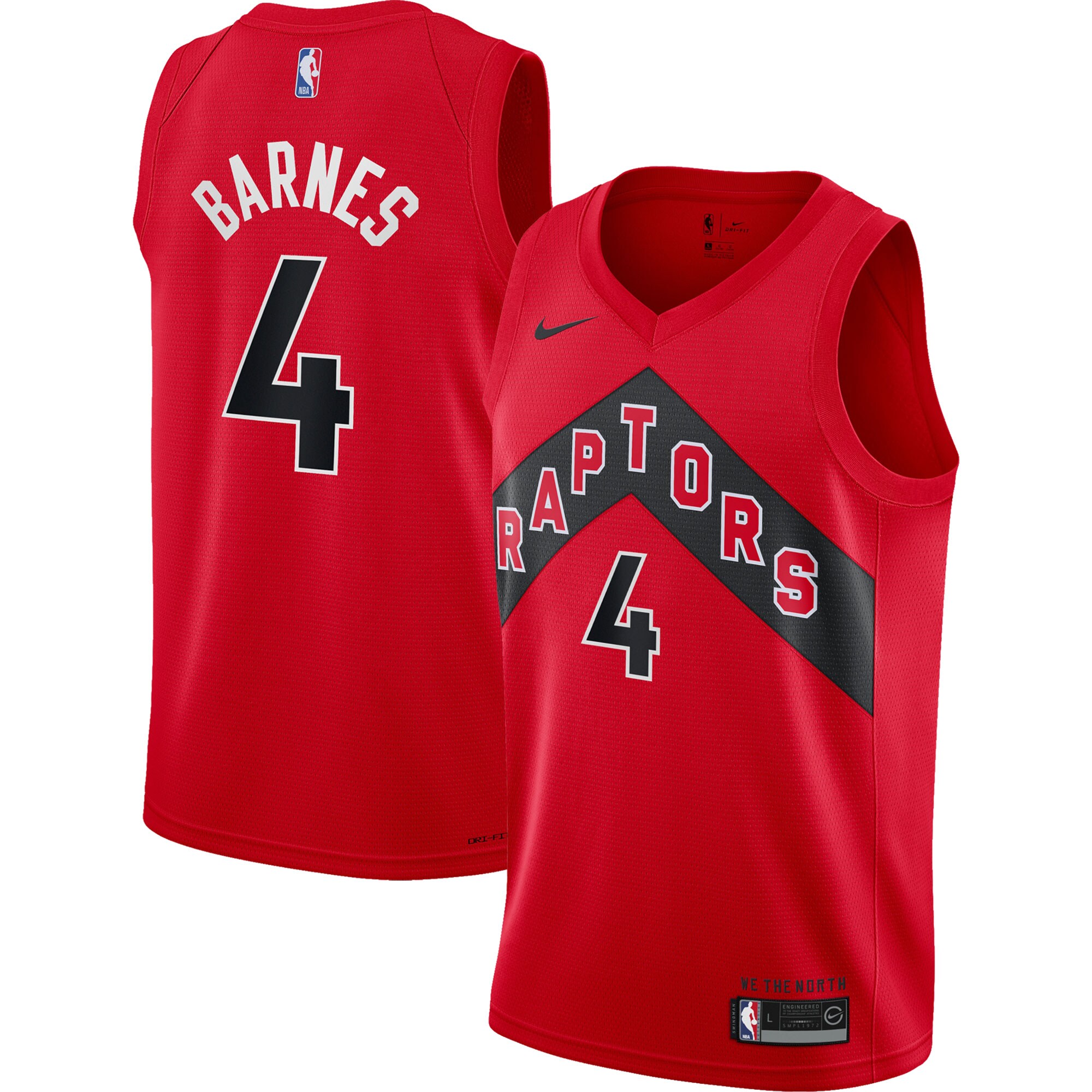 Scottie Barnes Toronto Raptors Nike Youth 2021/22 Swingman Jersey - Icon Edition - Red - vstockx