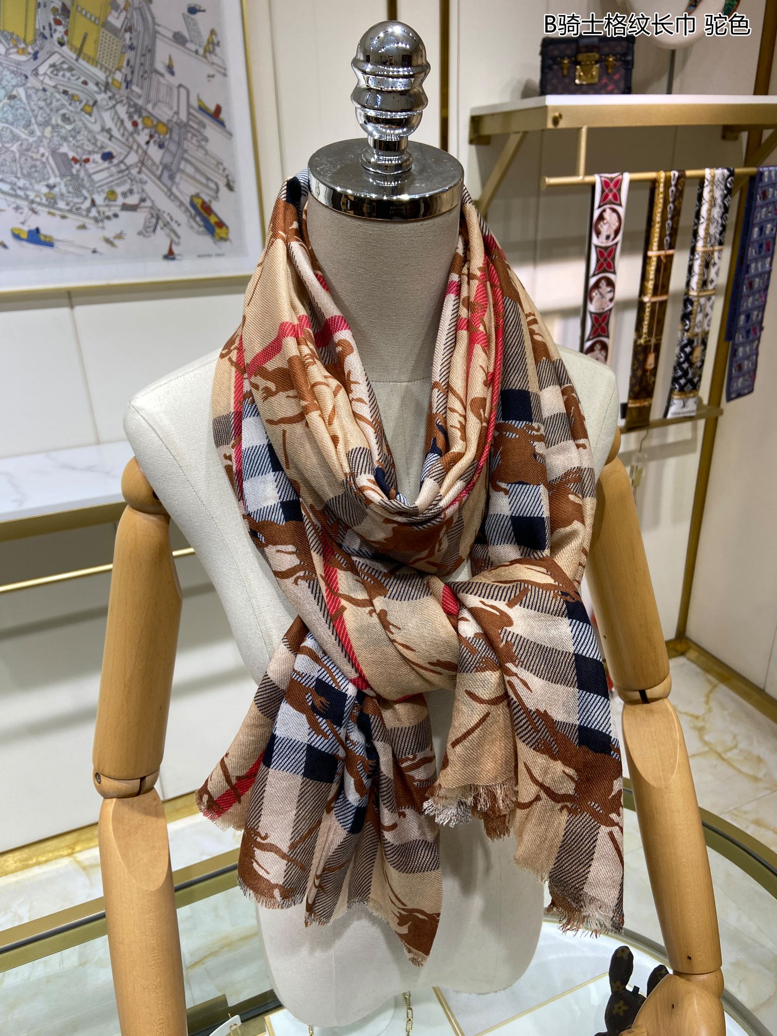 Streetwear Scarf BURBERRY 329293 size�?0*200cm - vstockx