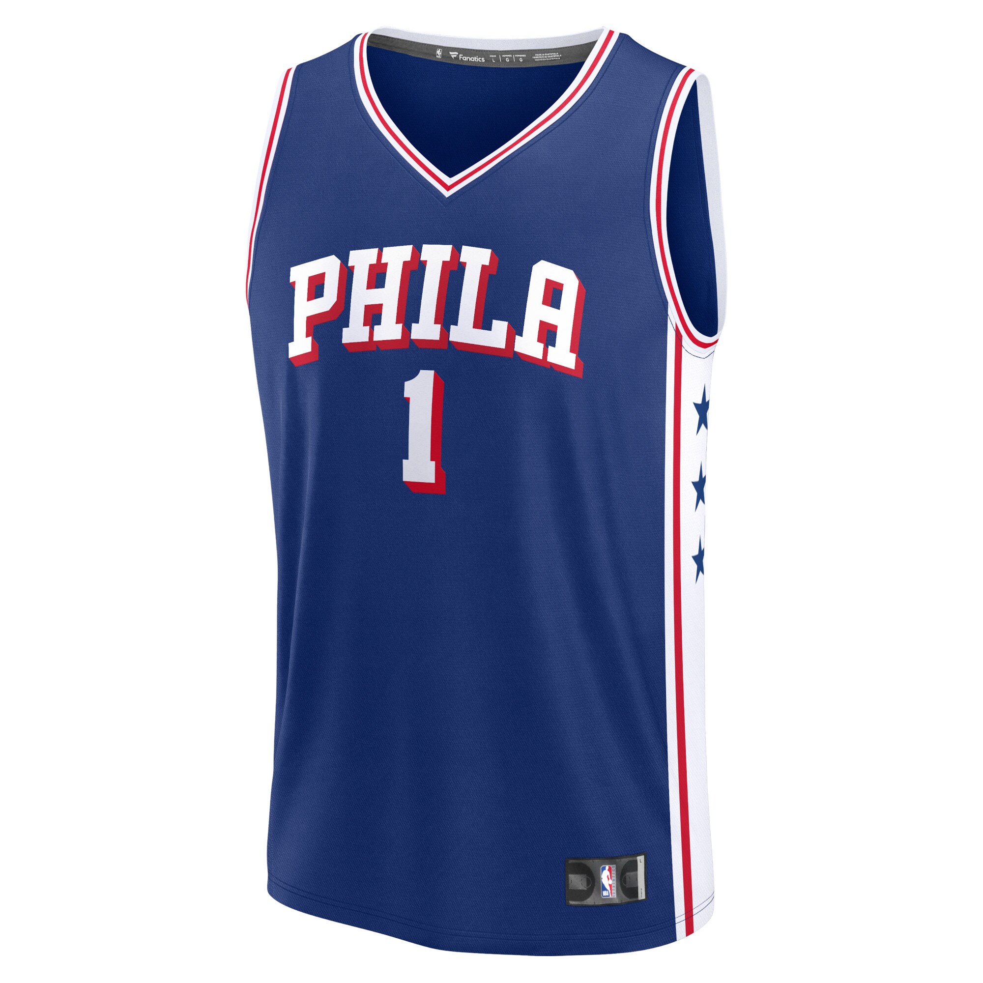 James Harden Philadelphia 76ers Fanatics Branded 2023/24 Fast Break Replica Jersey - Icon Edition - Royal - vstockx