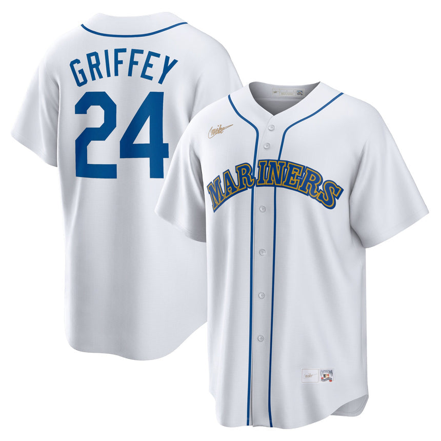 Men's Seattle Mariners Ken Griffey Jr. White Home Cooperstown Collection Player Jersey - vstockx