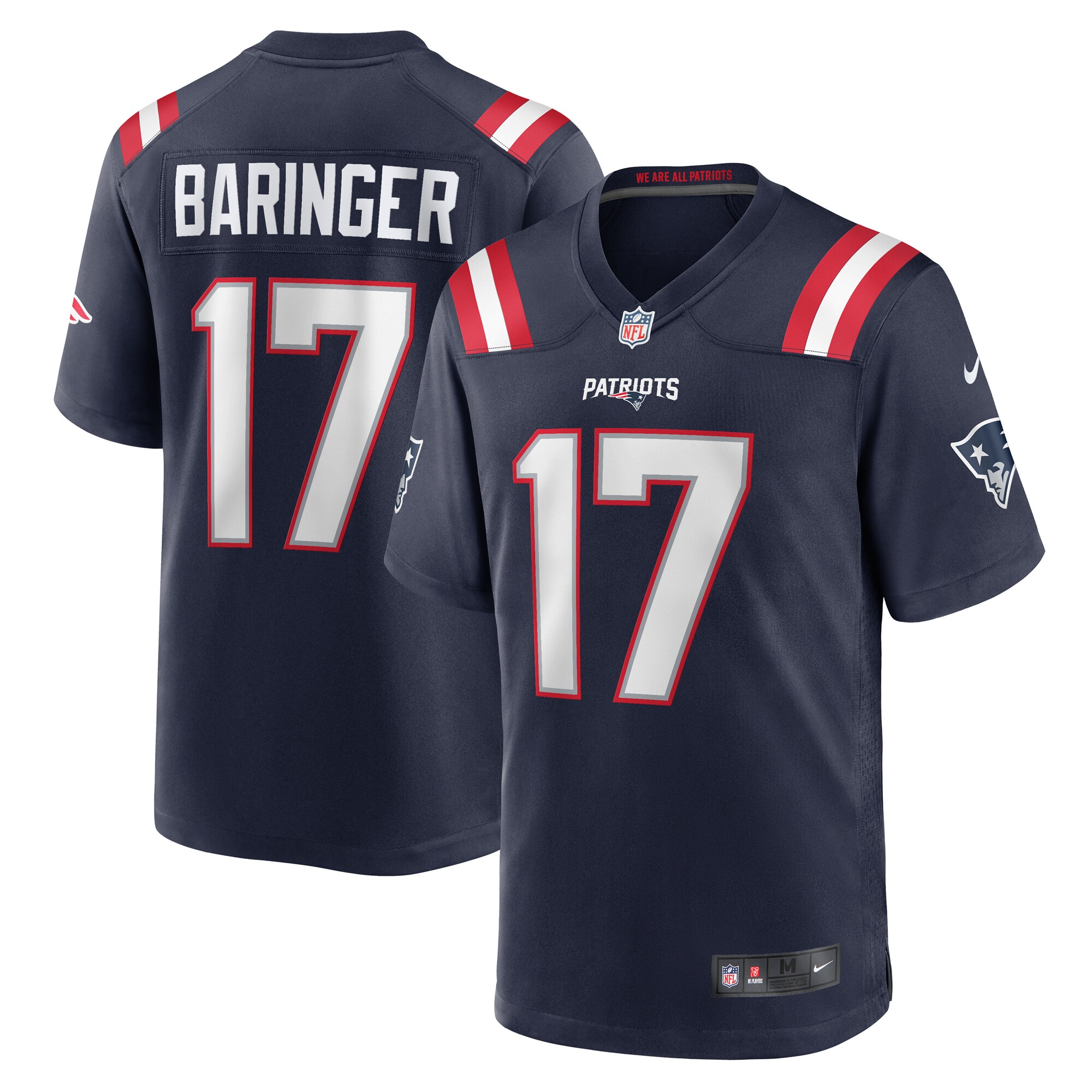 Bryce Baringer New England Patriots Nike Team Game Jersey - Navy - vstockx