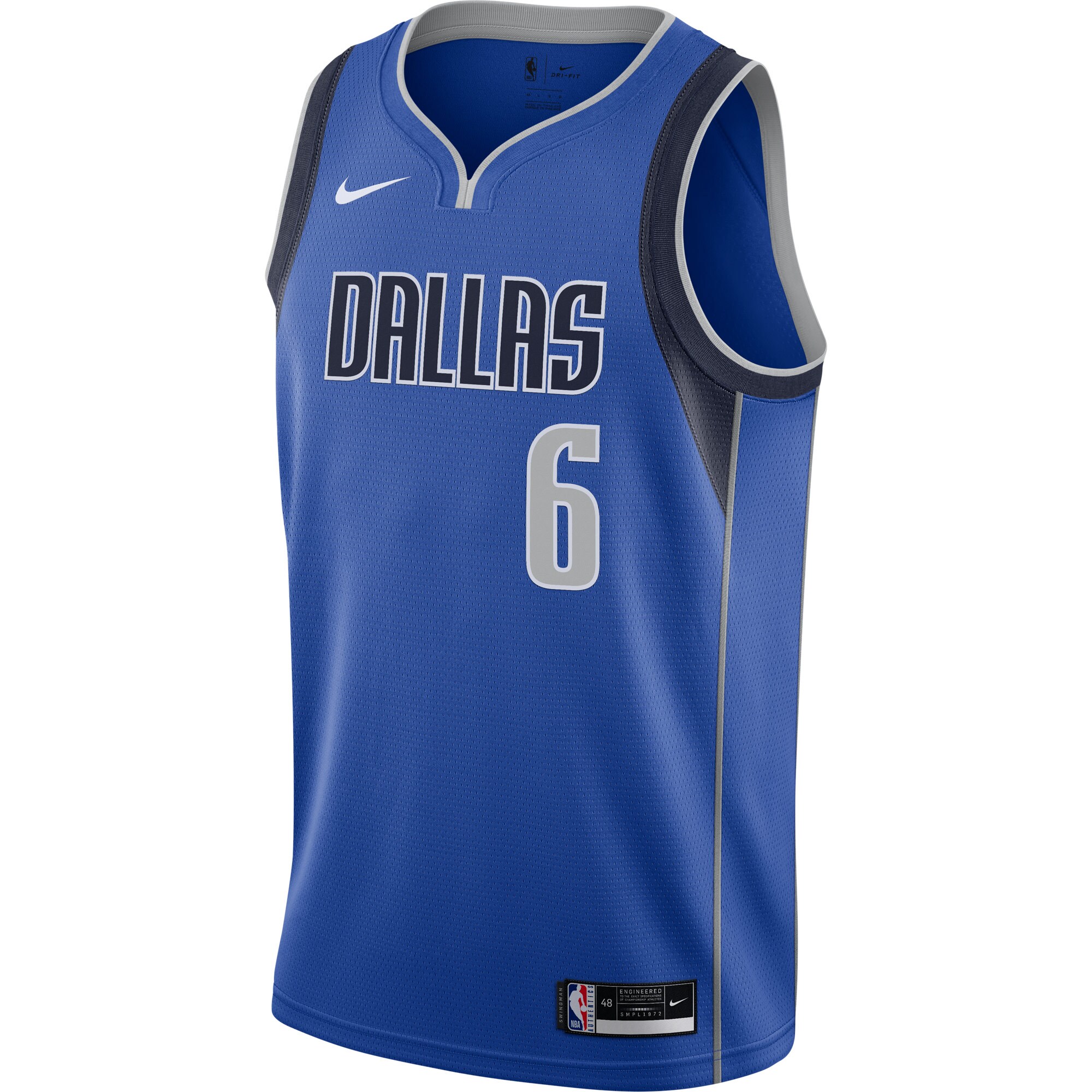 Kristaps Porzingis Dallas Mavericks Nike Swingman Jersey - Blue - Icon Edition - vstockx