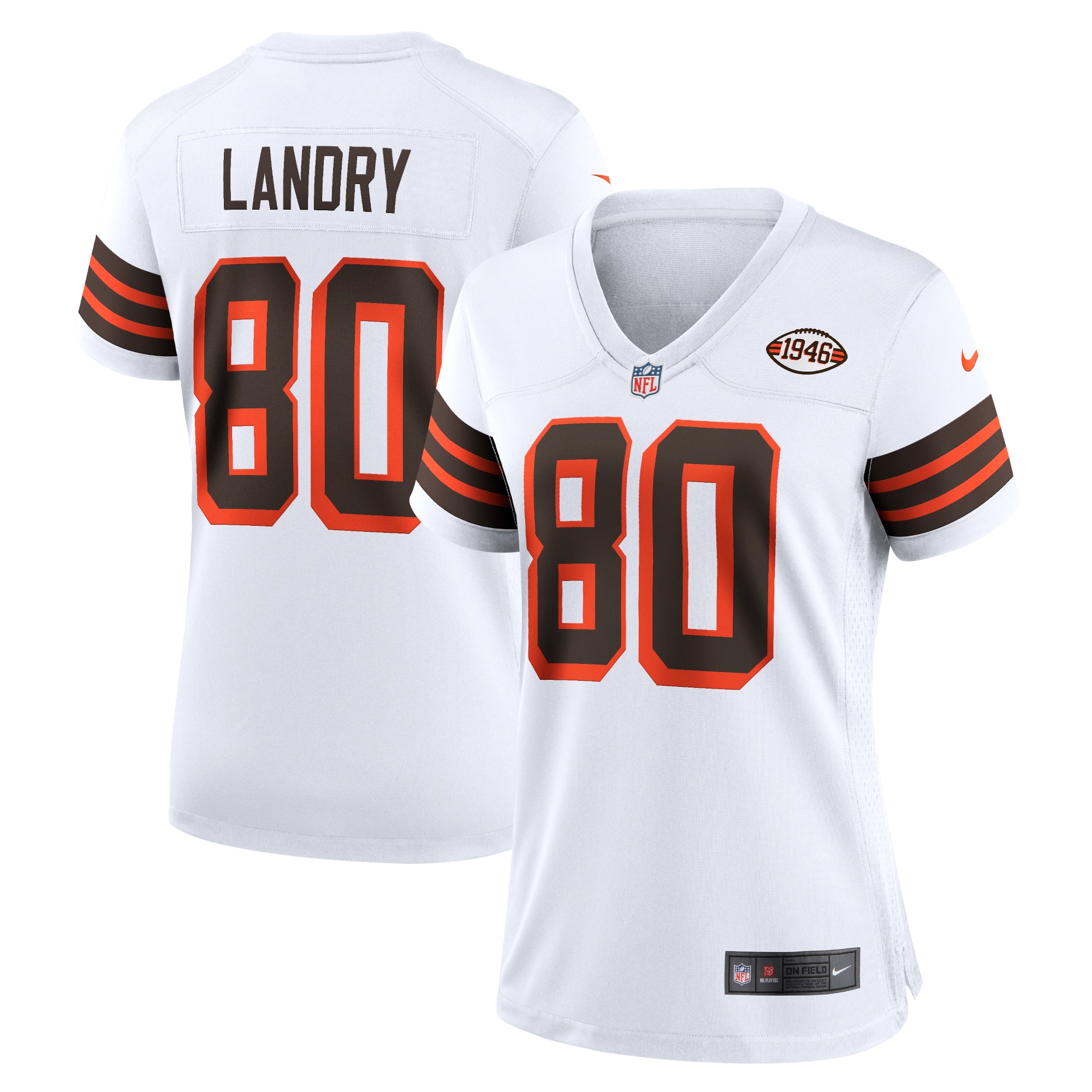 Jarvis Landry Cleveland Browns Nike Women's 1946 Collection Alternate Game Jersey - White - vstockx