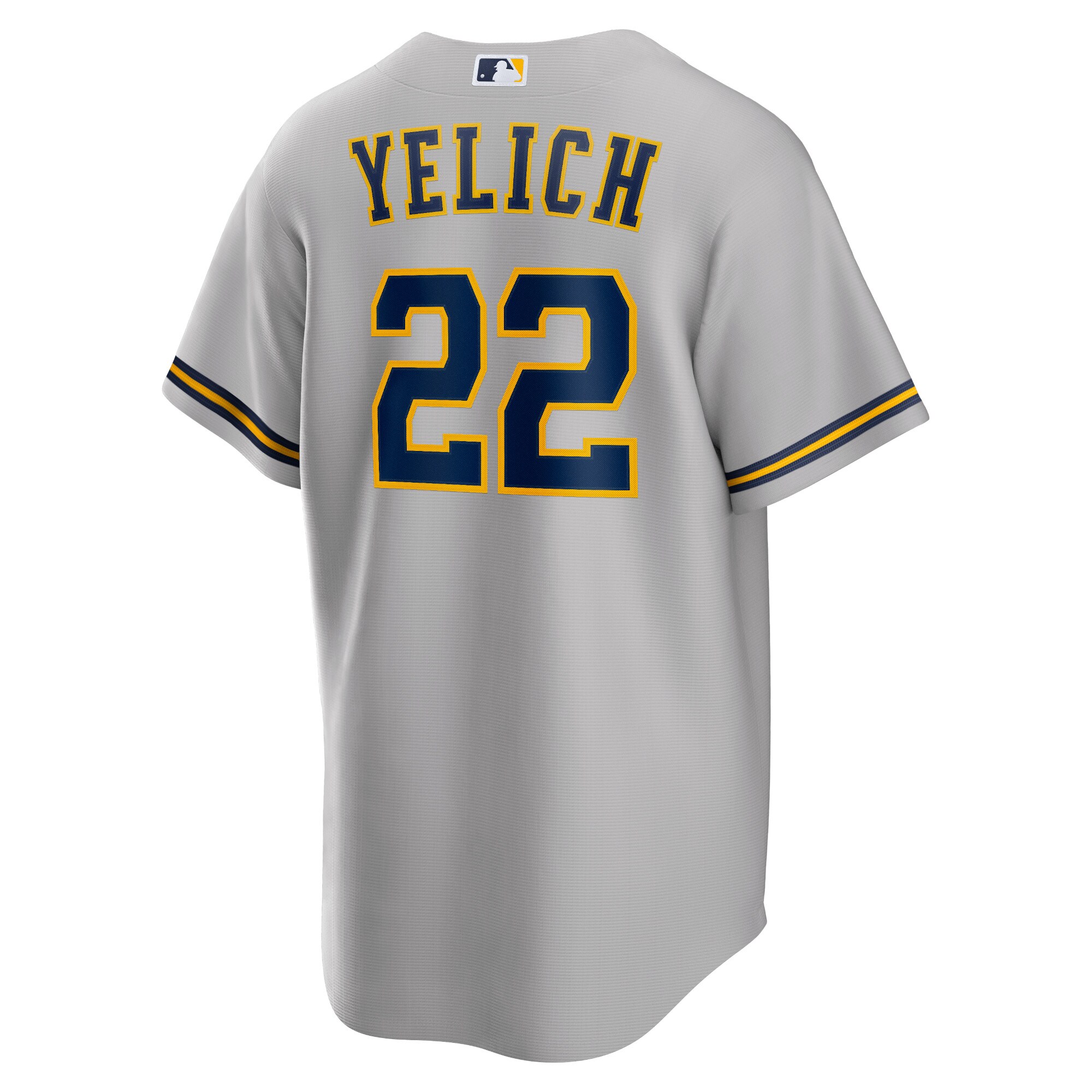 Christian Yelich Milwaukee Brewers Nike Alternate Replica Player Jersey - Gray - vstockx