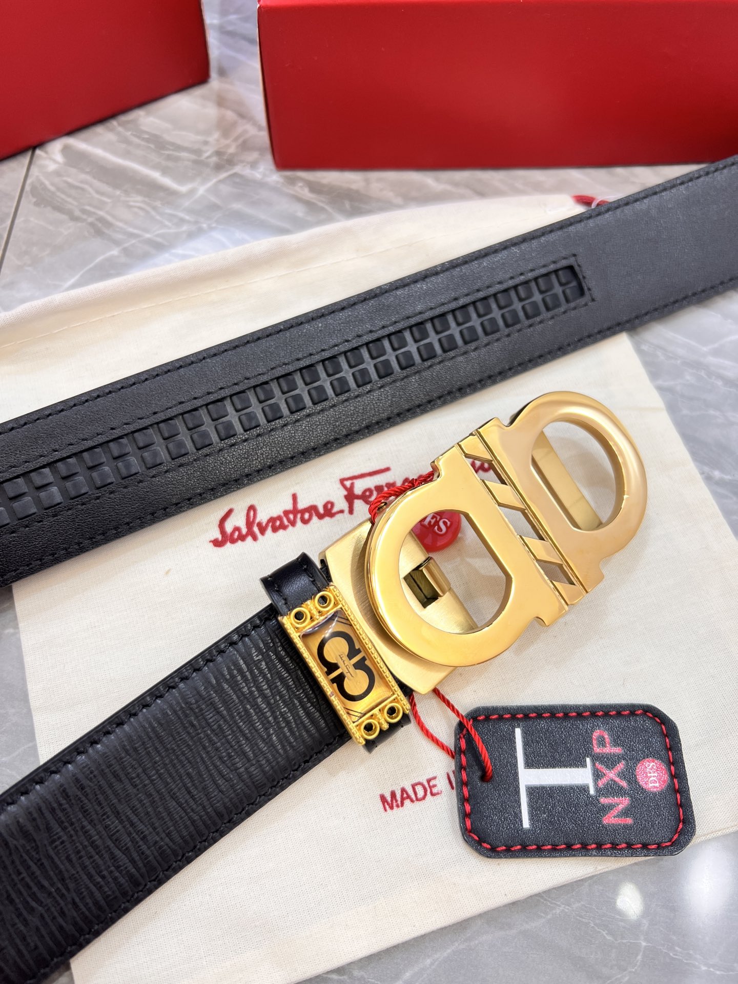 Streetwear Belt Ferragamo 319869 size:3.5cm - vstockx