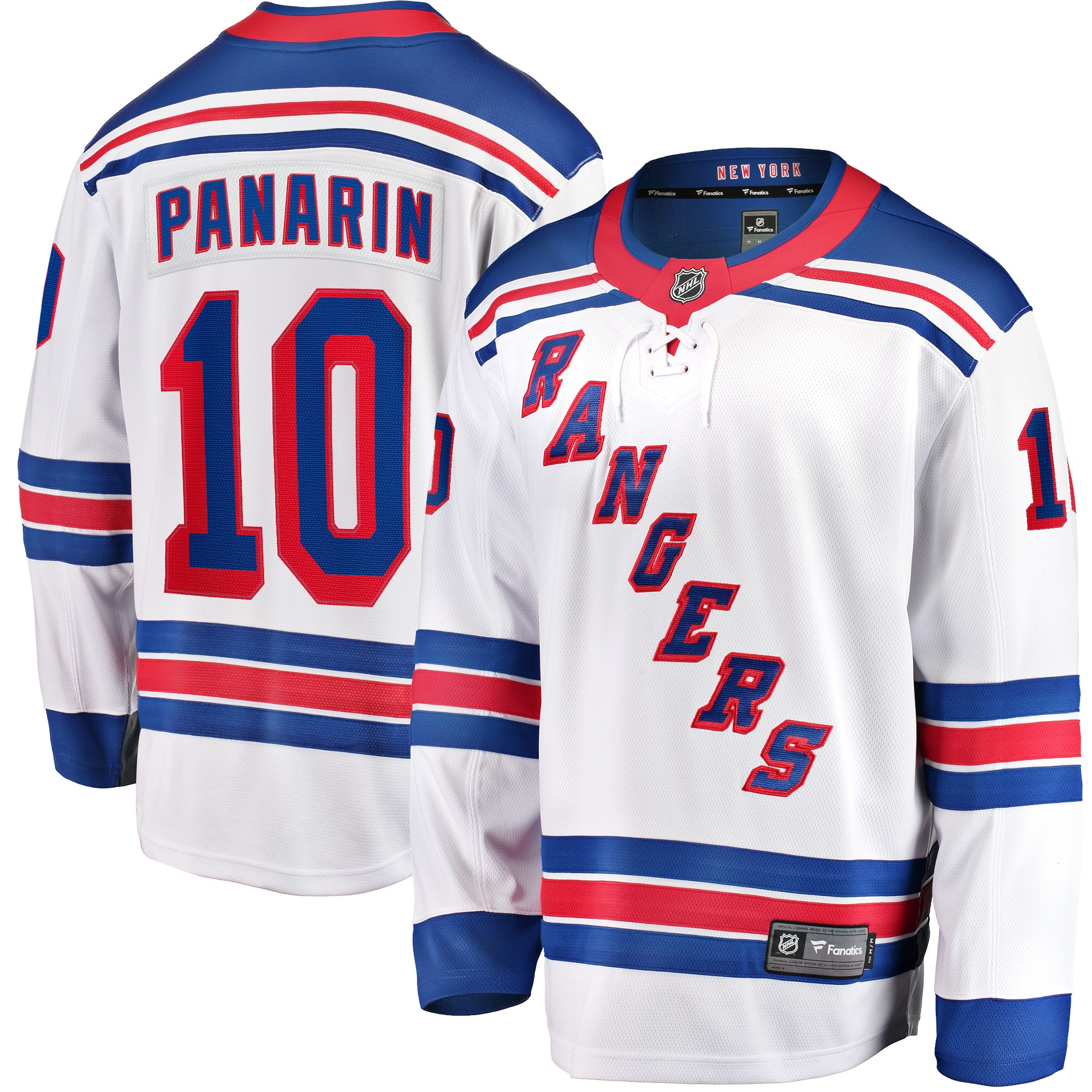 Artemi Panarin New York Rangers Fanatics Branded Away Premier Breakaway Player Jersey - White - vstockx