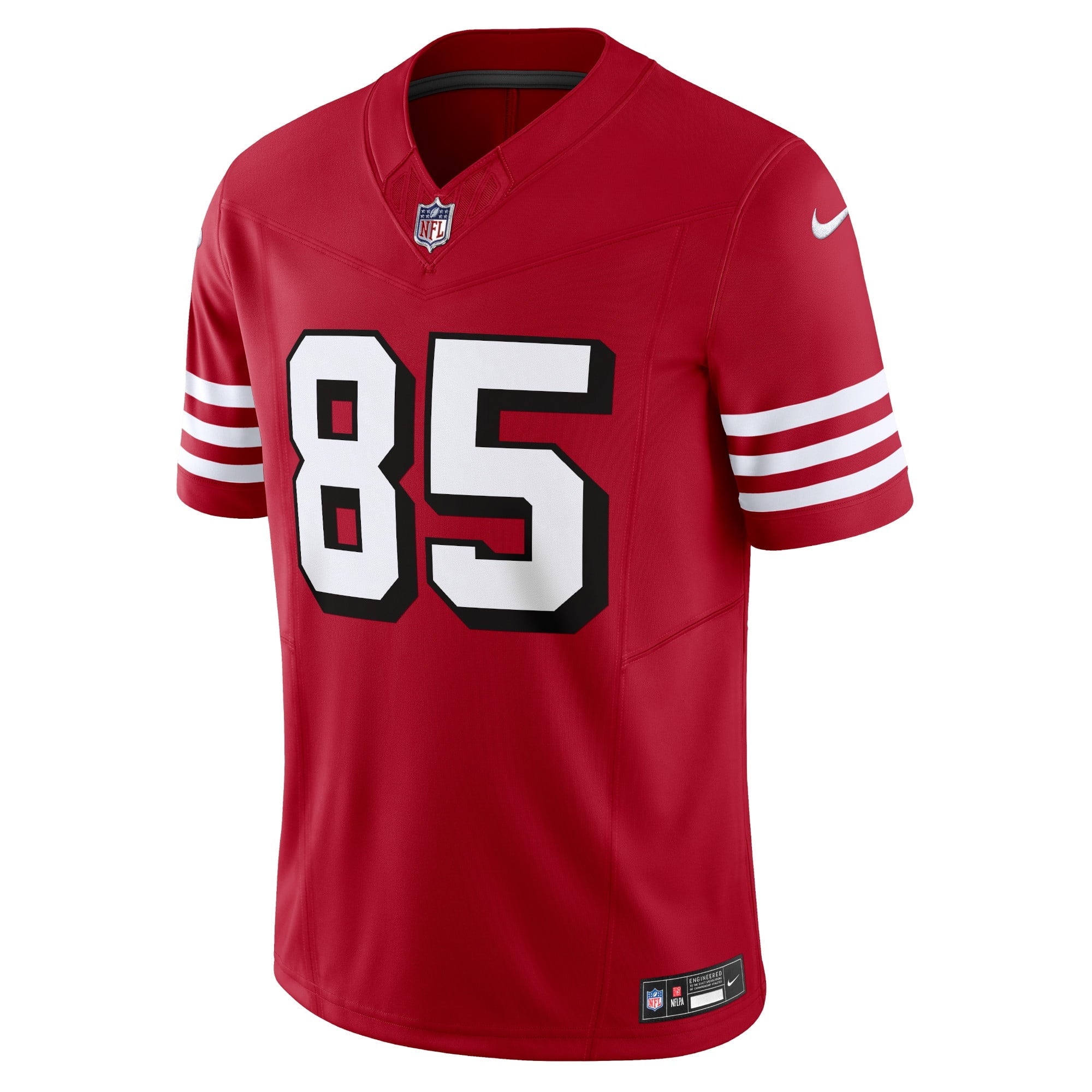 Men's Nike George Kittle Scarlet San Francisco 49ers Vapor F.U.S.E. Limited Jersey - vstockx