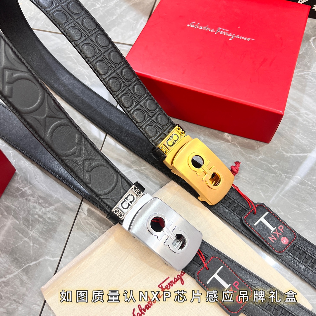 Streetwear Belt Ferragamo 319820 size:3.5cm - vstockx