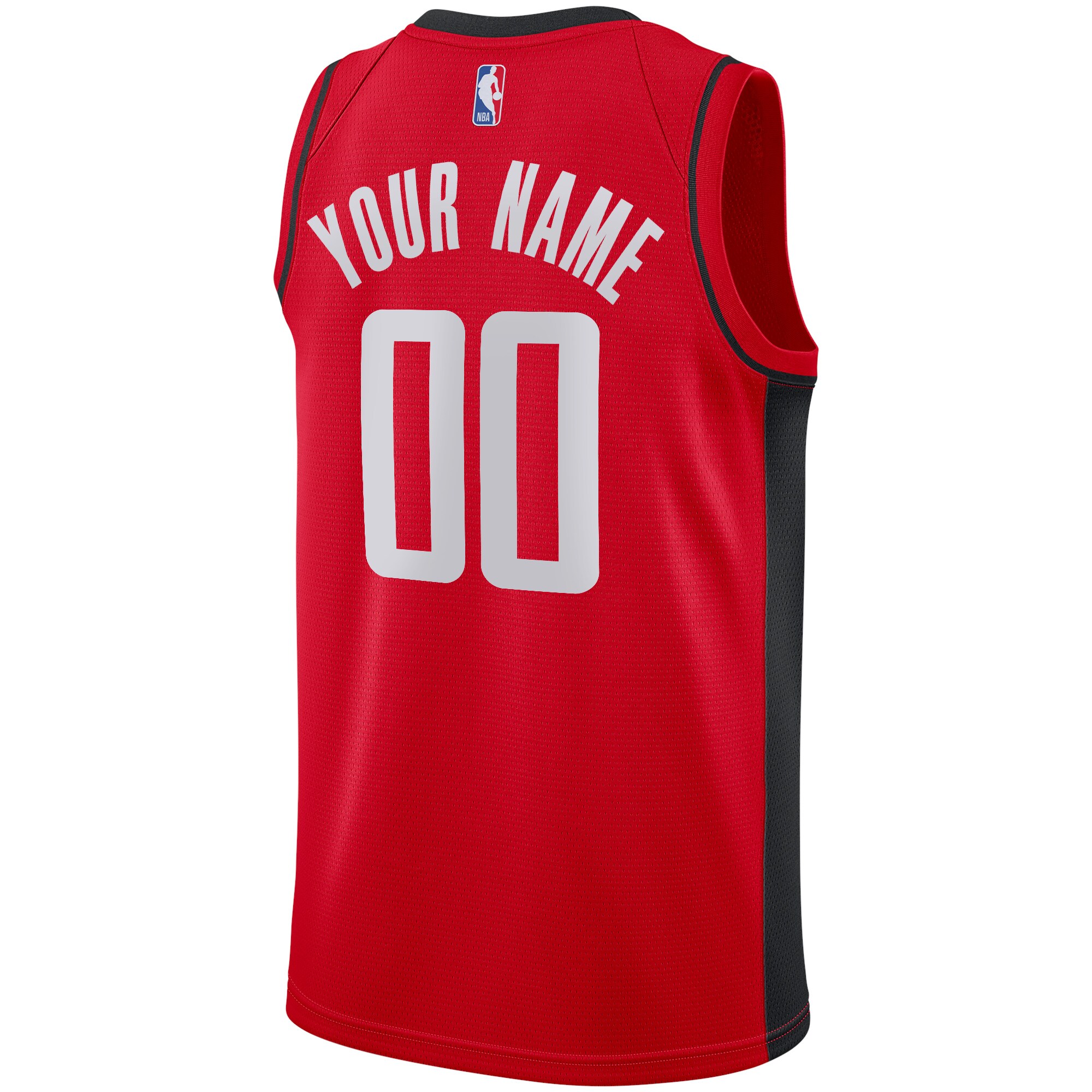Houston Rockets Nike Custom Swingman Jersey - Icon Edition - Red - vstockx