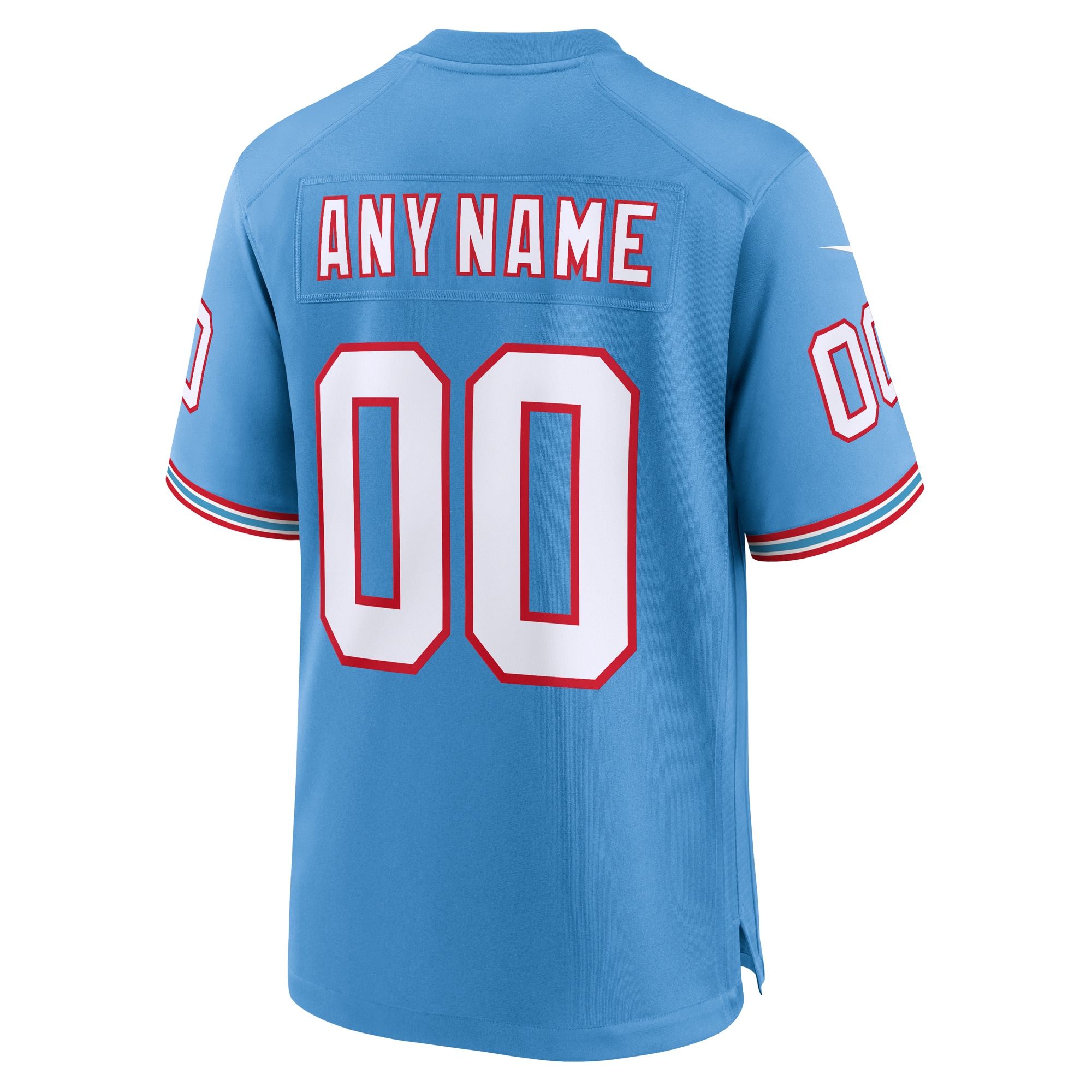 Tennessee Titans Nike Oilers Throwback Custom Game Jersey - Light Blue - vstockx