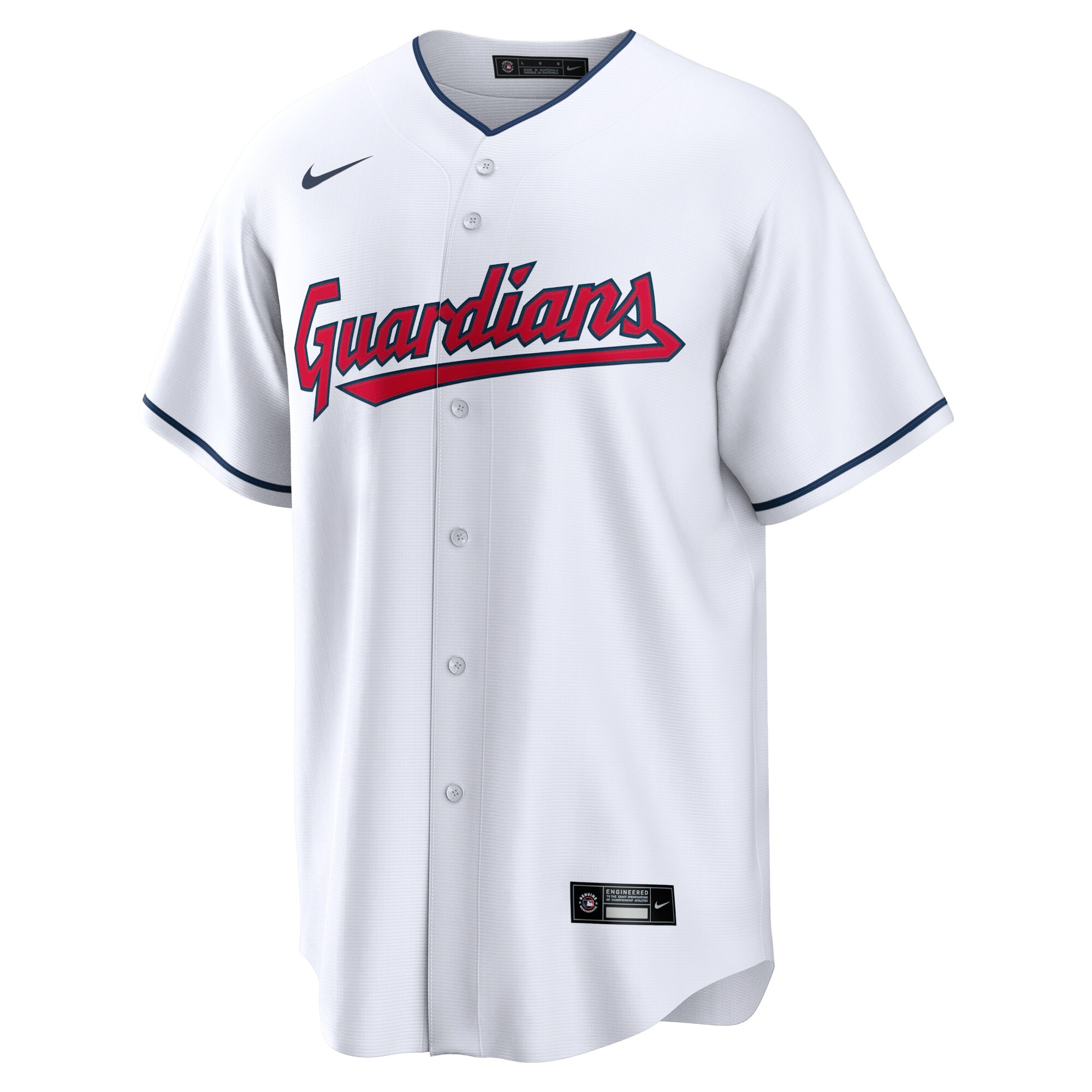 Cleveland Guardians Nike Home Blank Replica Jersey - White - vstockx