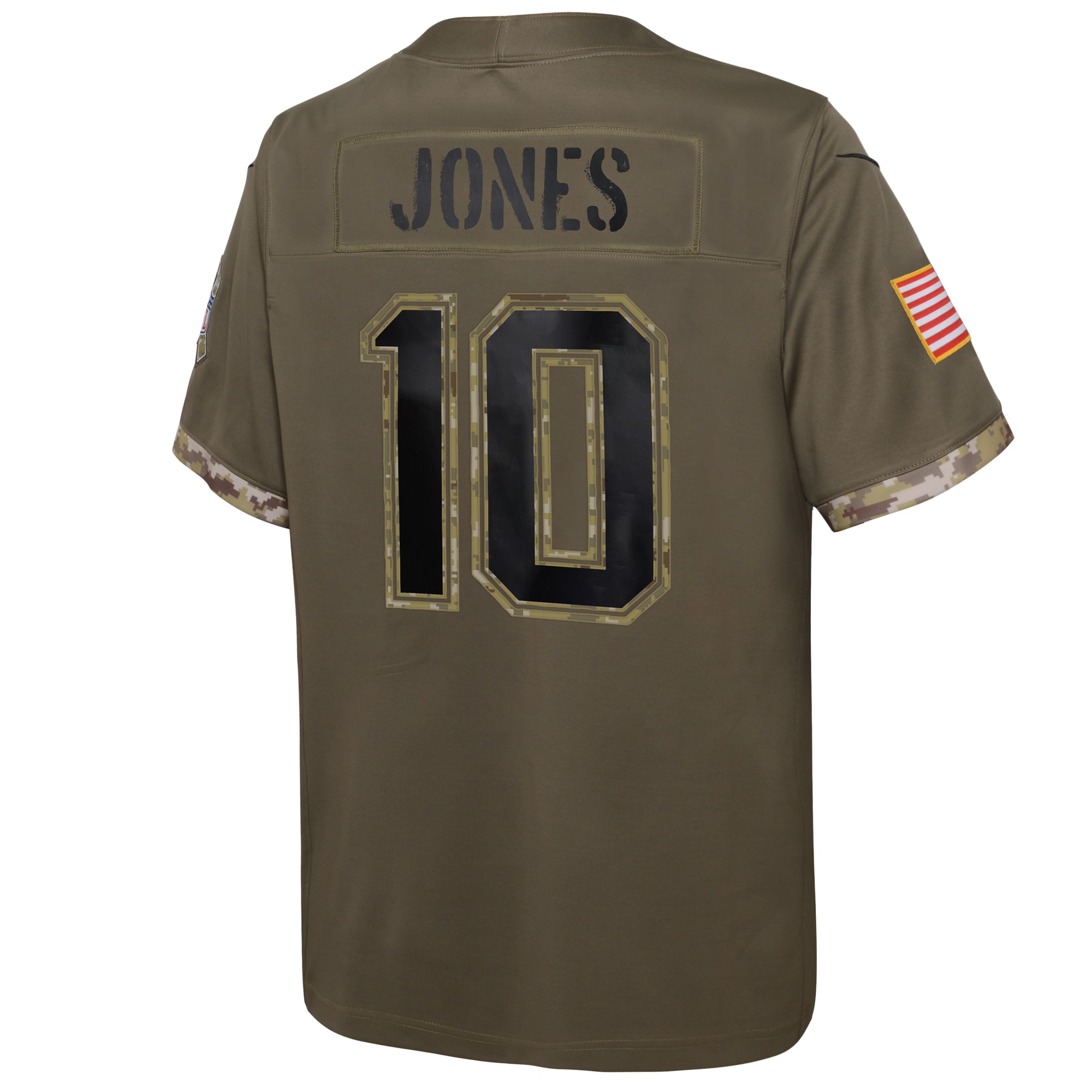 Mac Jones New England Patriots Nike Youth 2022 Salute To Service Player Limited Jersey - Olive - vstockx
