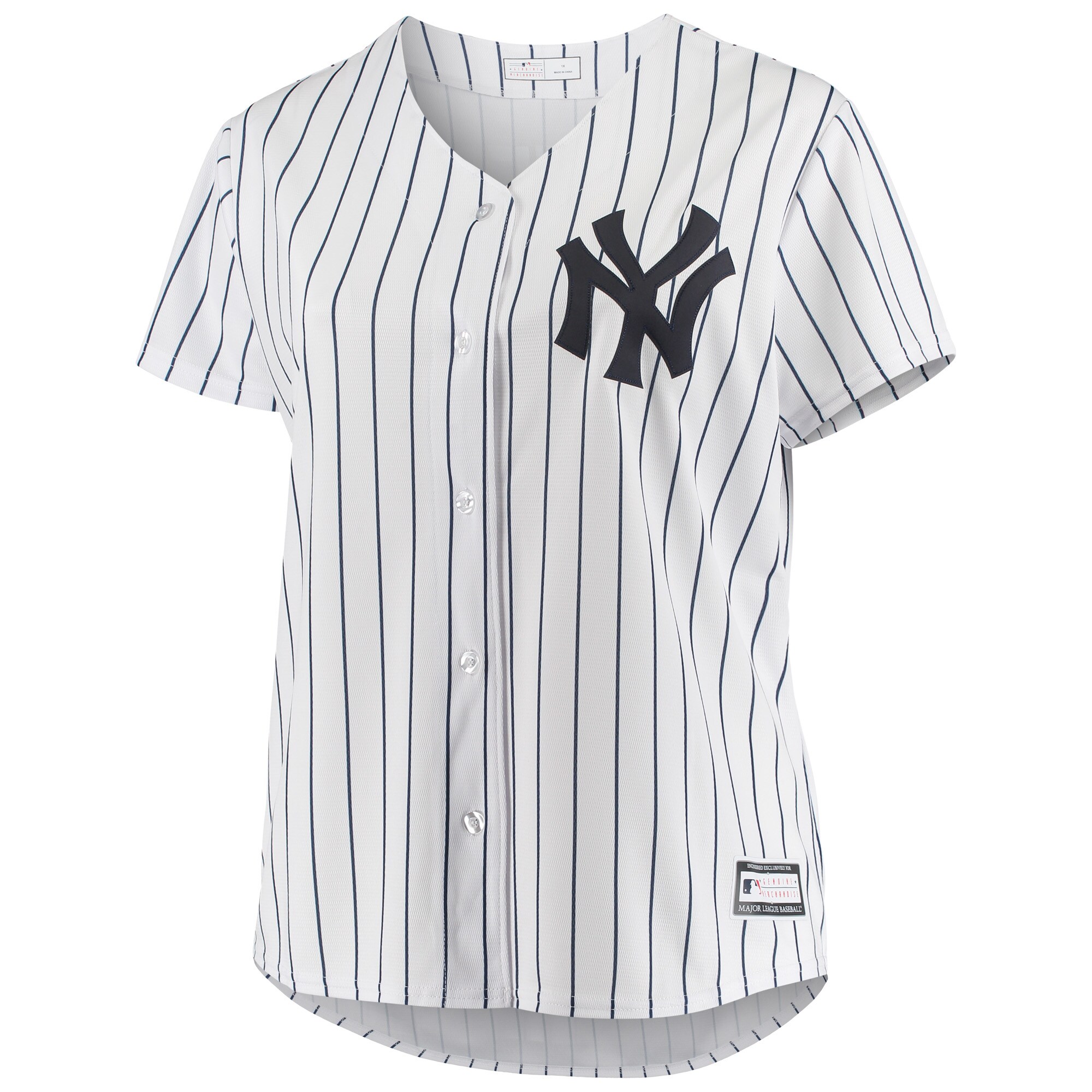 Derek Jeter New York Yankees Women's Plus Size Replica Player Jersey - White - vstockx