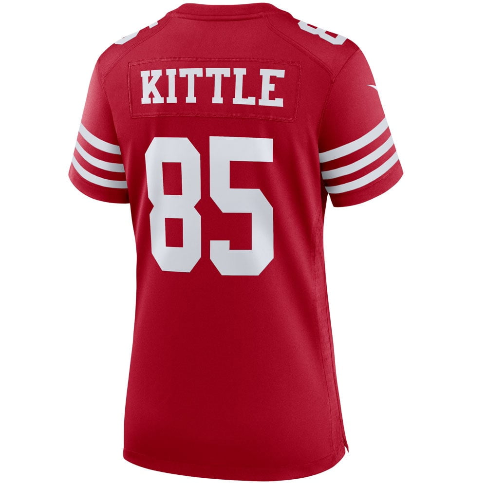 Women's Nike George Kittle Scarlet San Francisco 49ers Player Game Jersey - vstockx