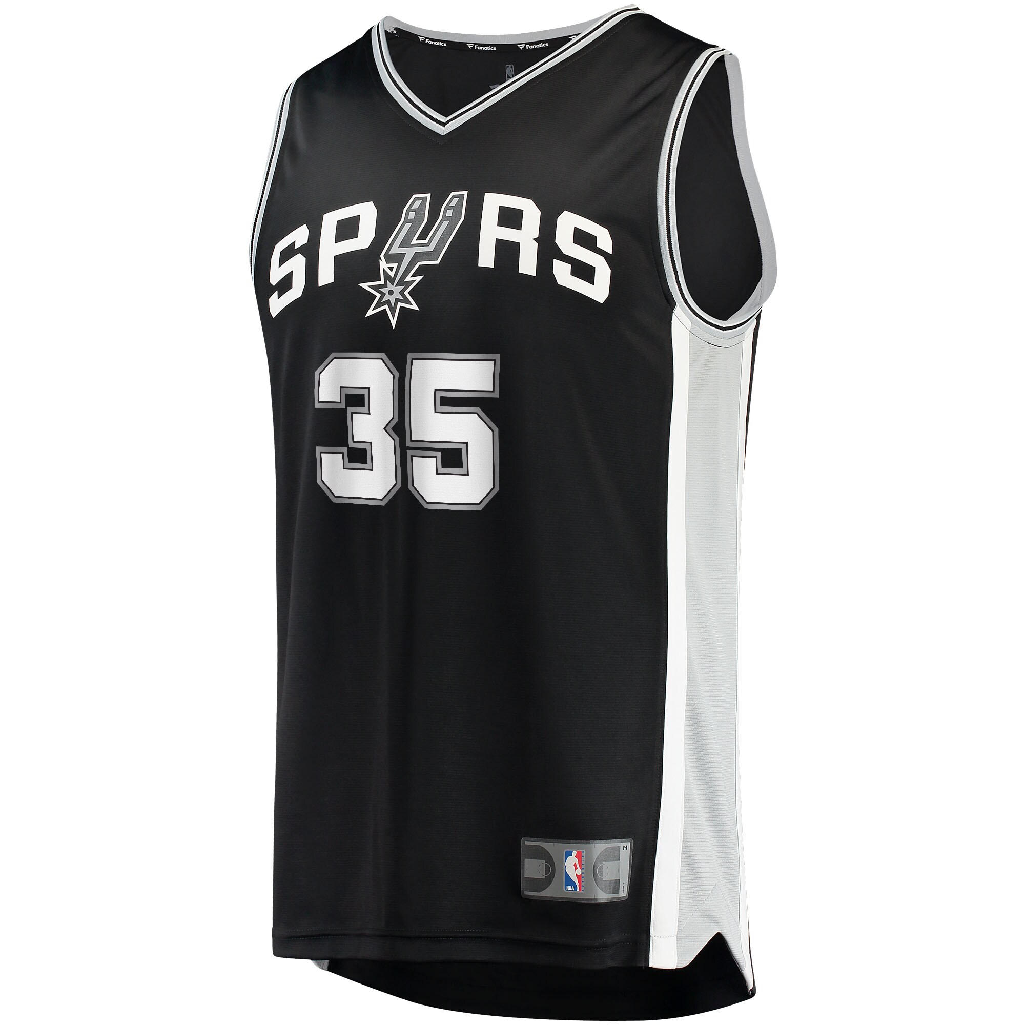 Romeo Langford San Antonio Spurs Fanatics Branded 2021/22 Fast Break Replica Jersey - Icon Edition - Black - vstockx