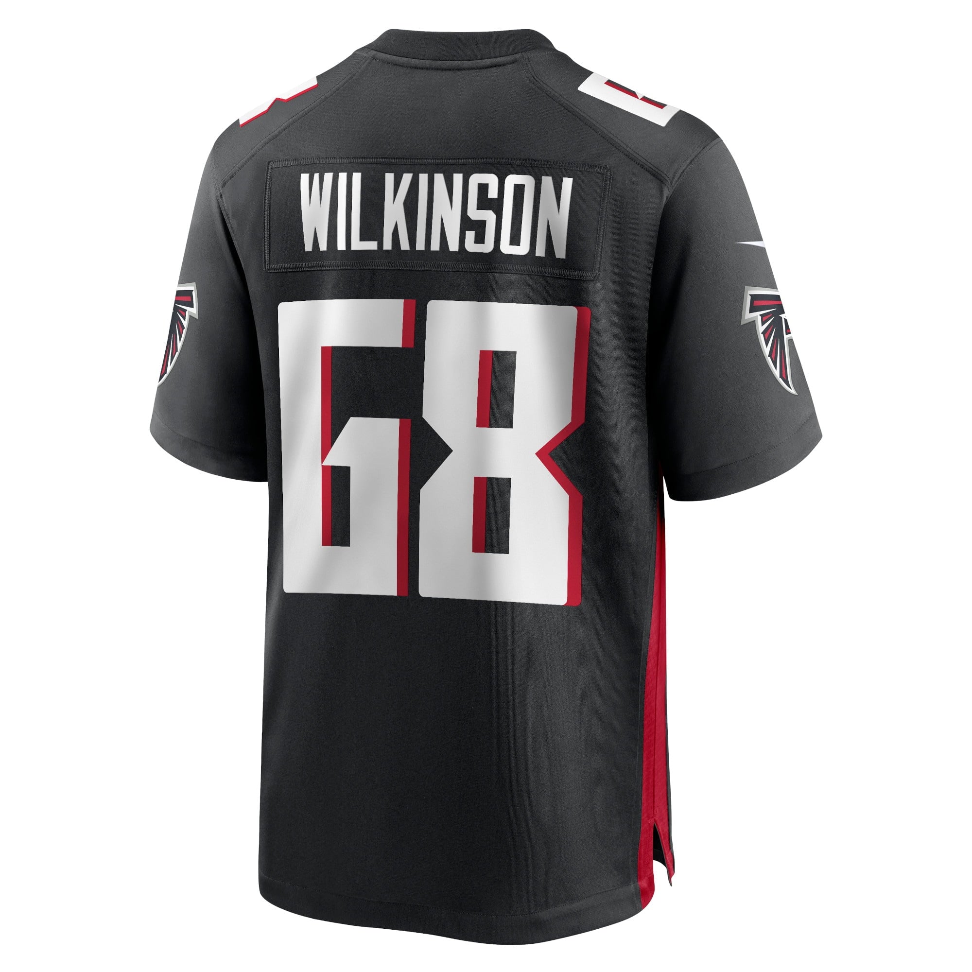 Men's Nike Elijah Wilkinson Black Atlanta Falcons Game Jersey - vstockx