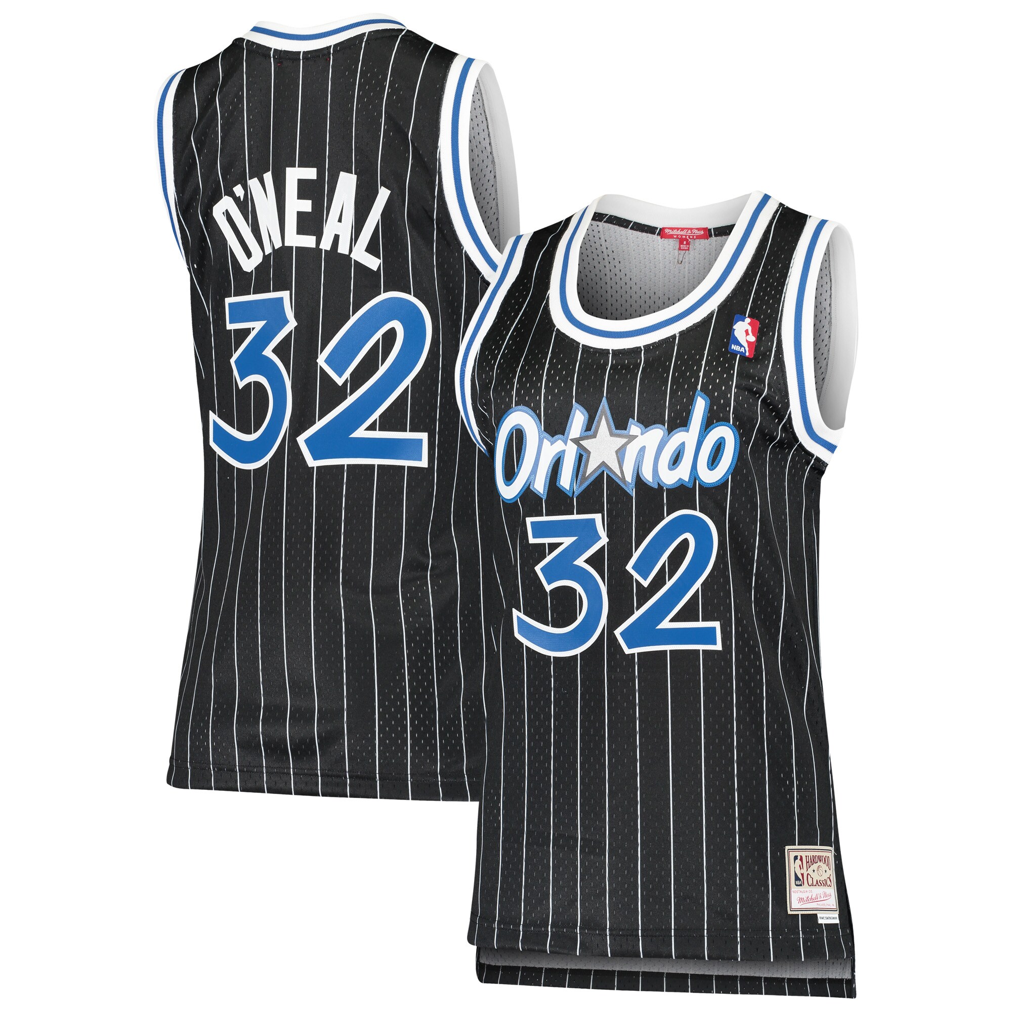 Shaquille O'Neal Orlando Magic Mitchell & Ness Women's 1995-96 Hardwood Classics Swingman Jersey - Black - vstockx