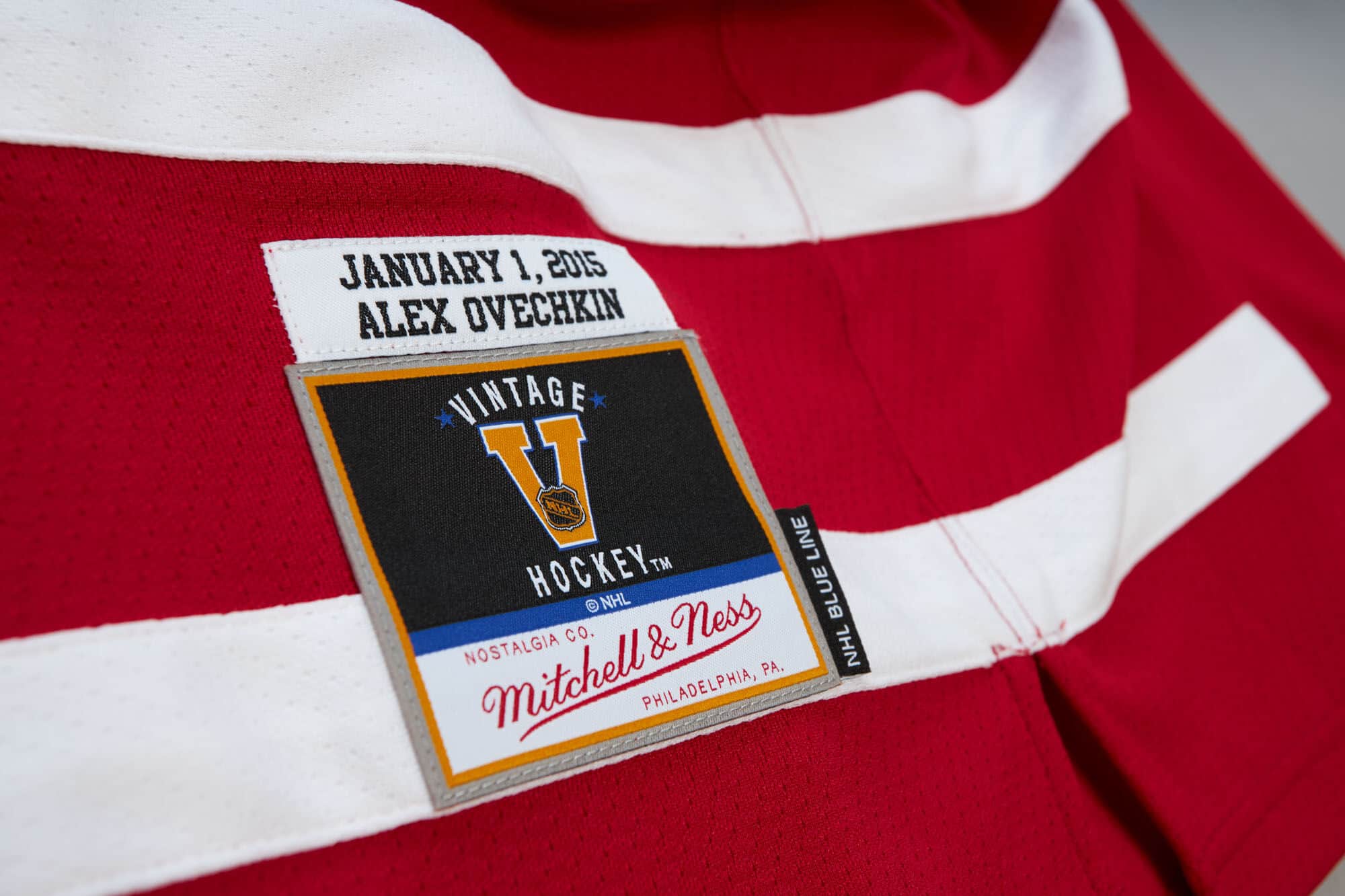 Blue Line Alexander Ovechkin Washington Capitals 2015 Jersey - vstockx