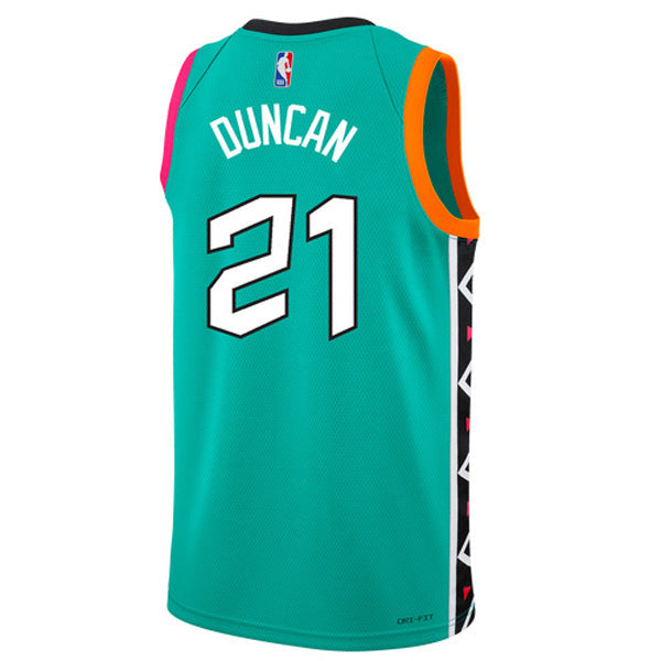 Men's San Antonio Spurs Tim Duncan City Edition Jersey - Green - vstockx