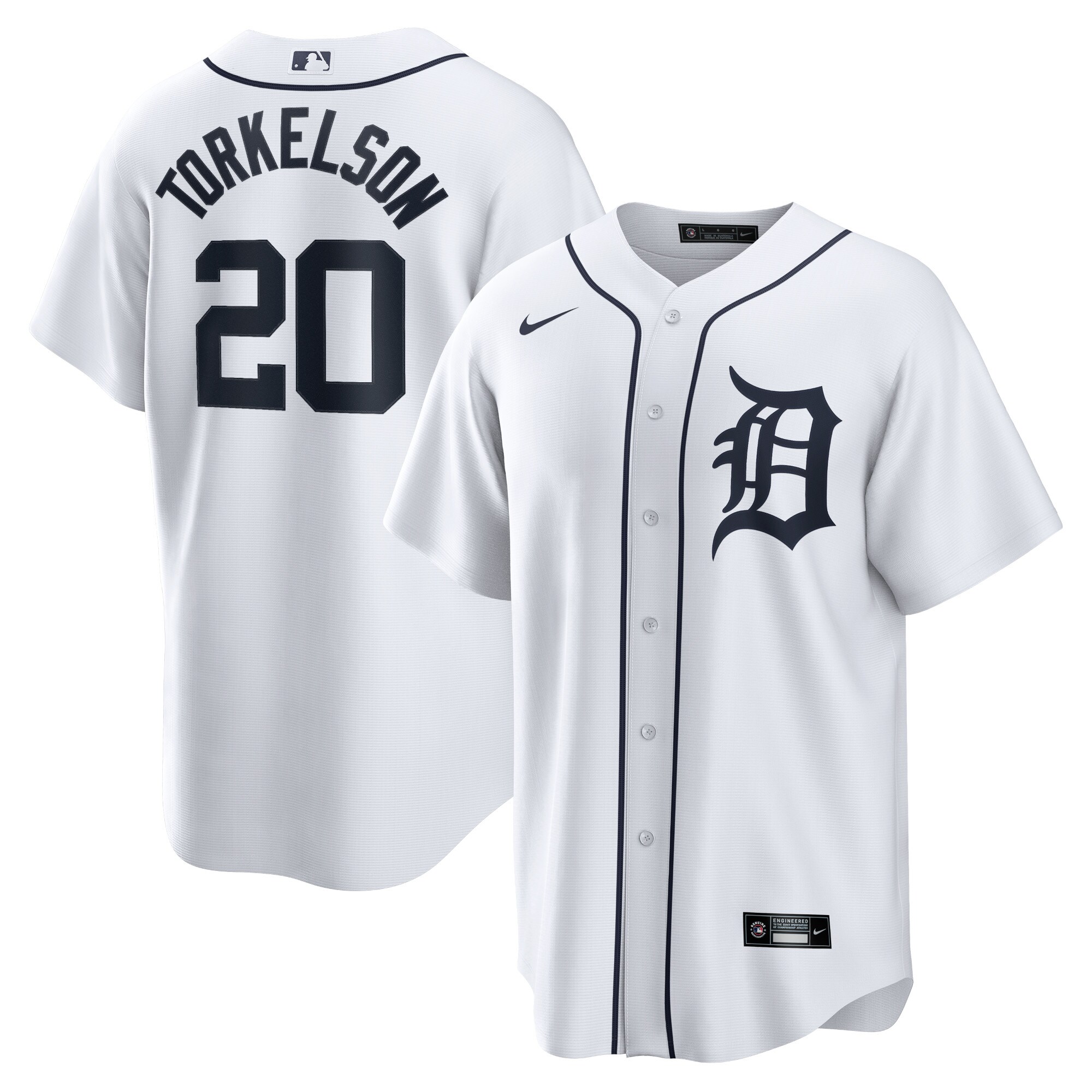 Spencer Torkelson Detroit Tigers Nike Home Replica Jersey - White - vstockx