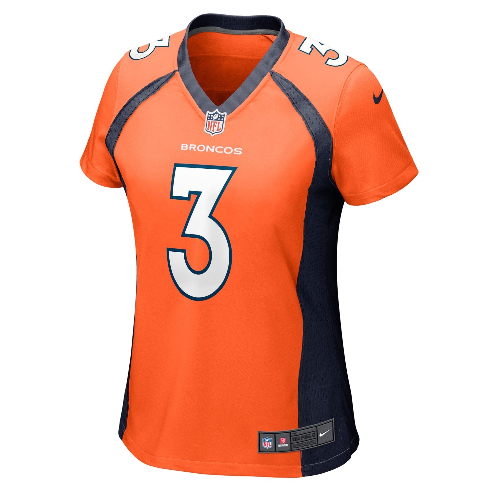 Women's Nike Russell Wilson Orange Denver Broncos Game Jersey - vstockx