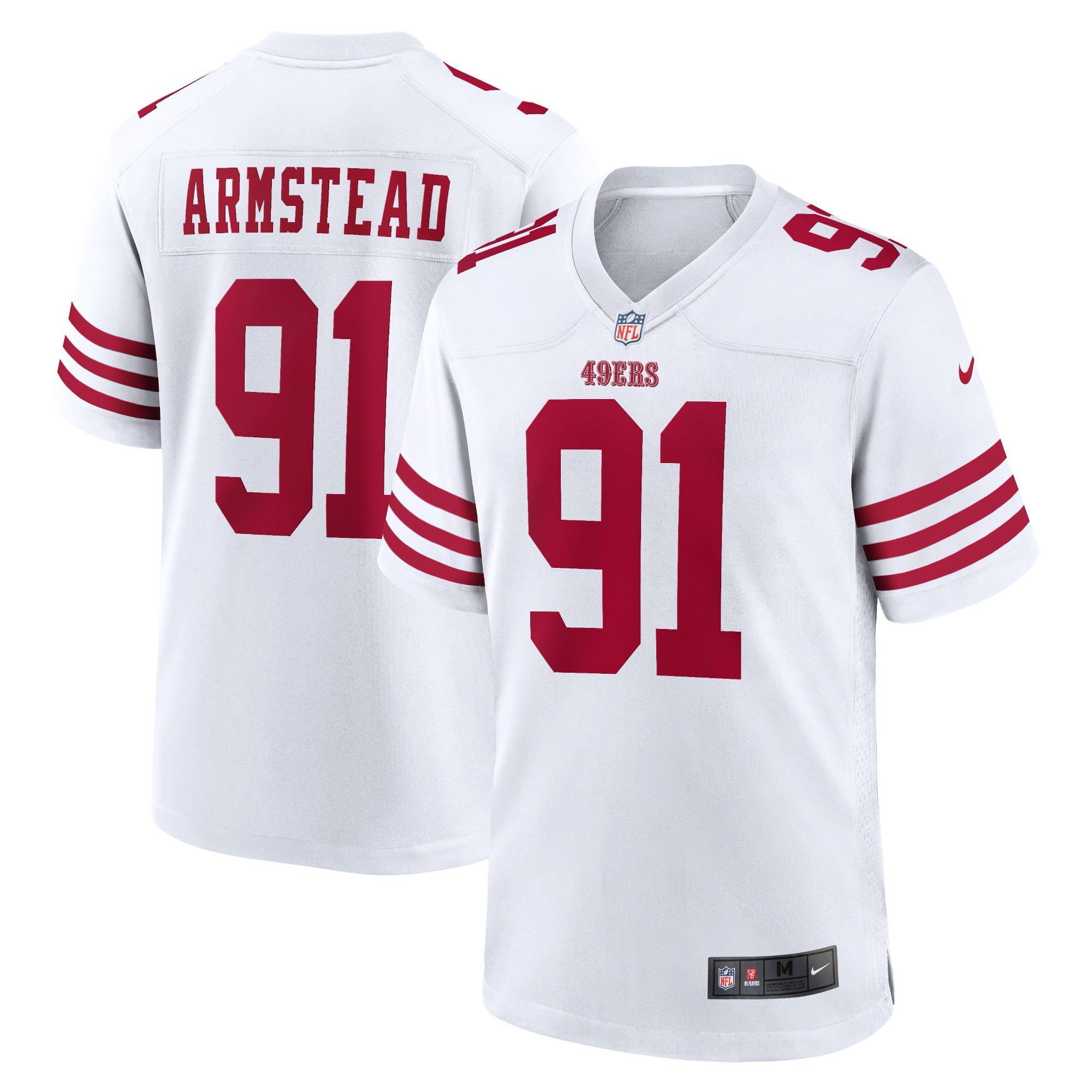 Men's Nike Arik Armstead White San Francisco 49ers Player Game Jersey - vstockx