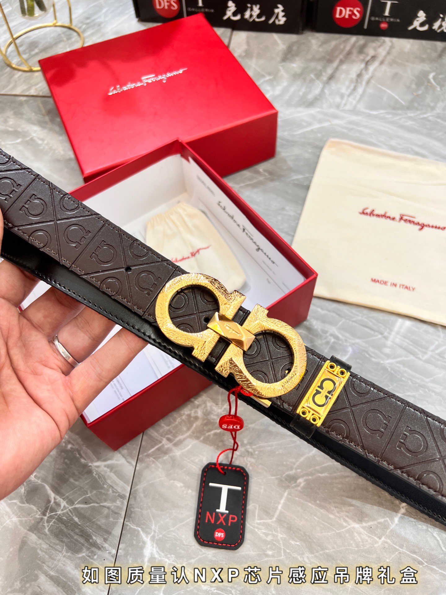 Streetwear Belt Ferragamo 319923 size:3.5cm - vstockx