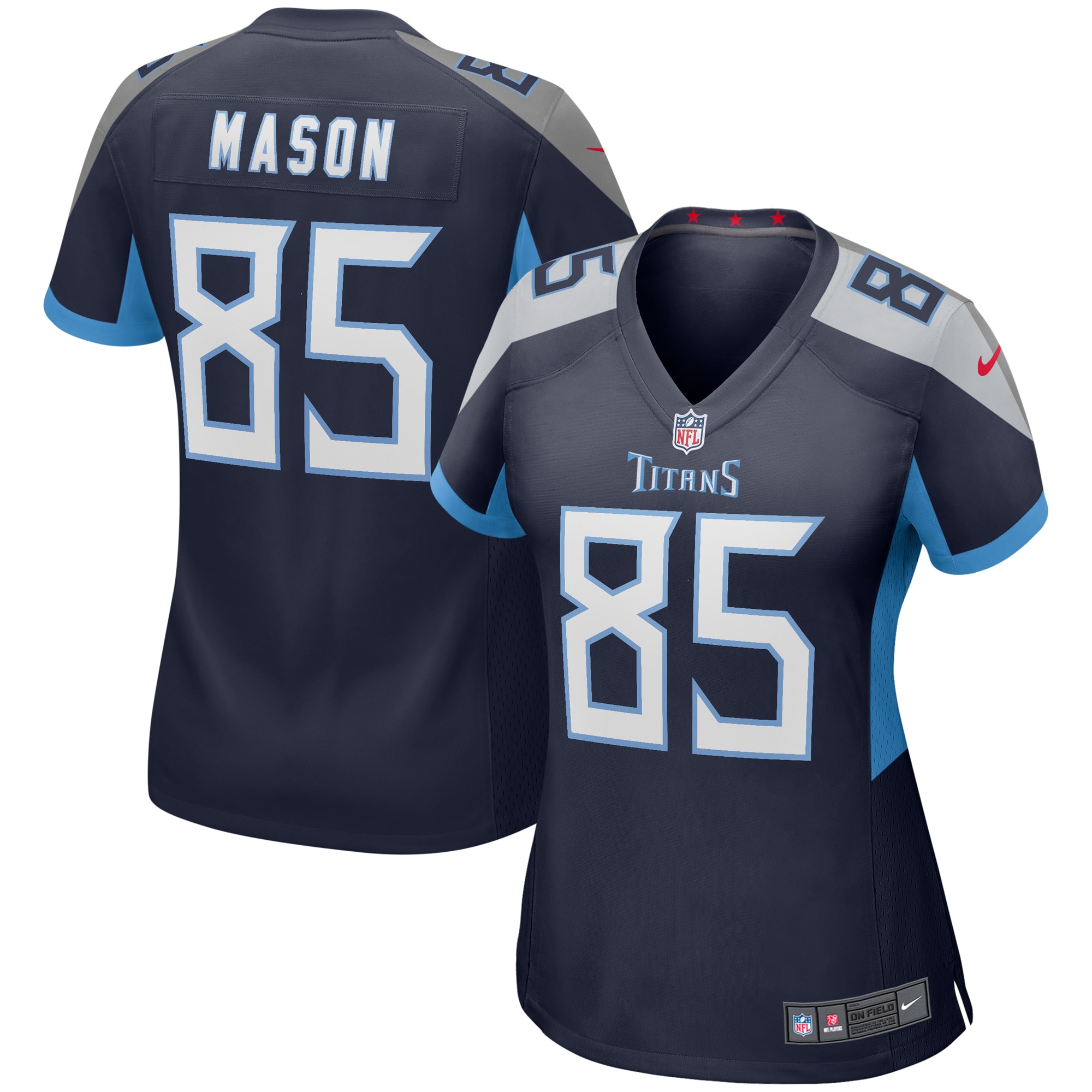 Derrick Mason Tennessee Titans Nike Women's Game Retired Player Jersey - Navy - vstockx