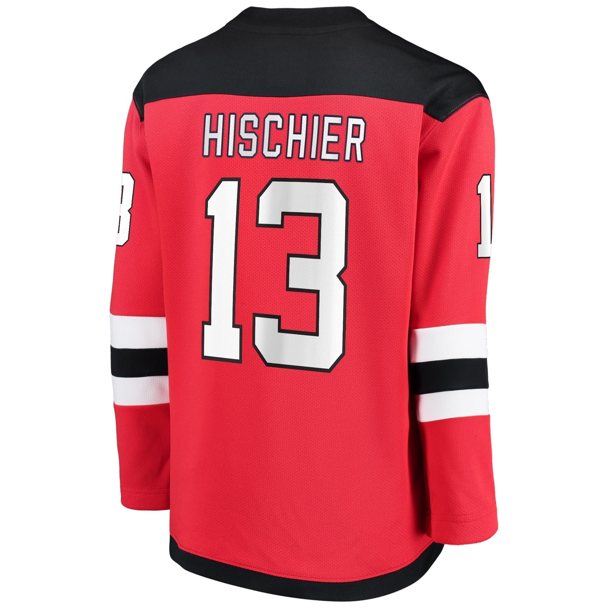 Youth Fanatics Branded Nico Hischier Red New Jersey Devils Replica Player Jersey - vstockx