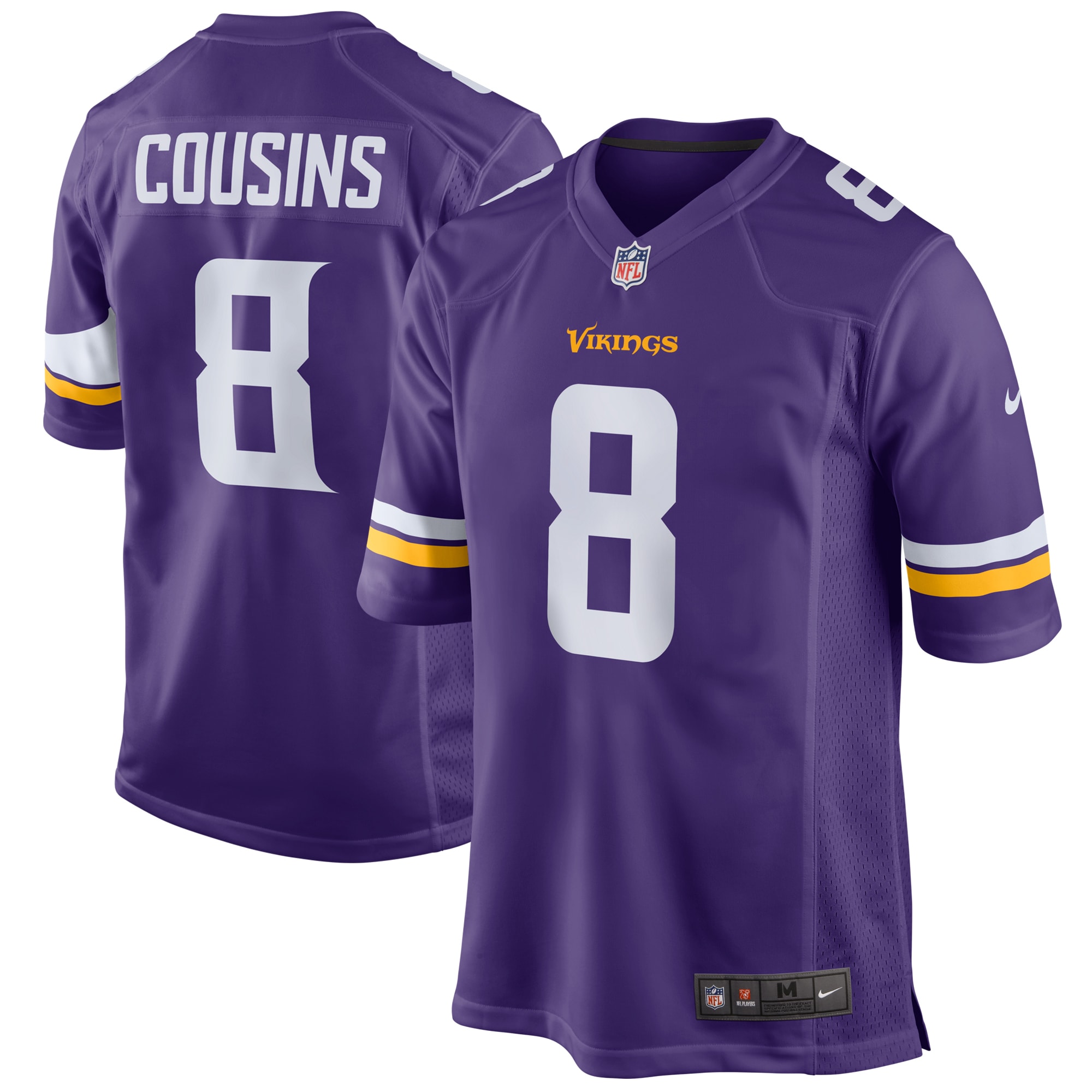 Kirk Cousins Minnesota Vikings Nike Youth Game Jersey - Purple - vstockx