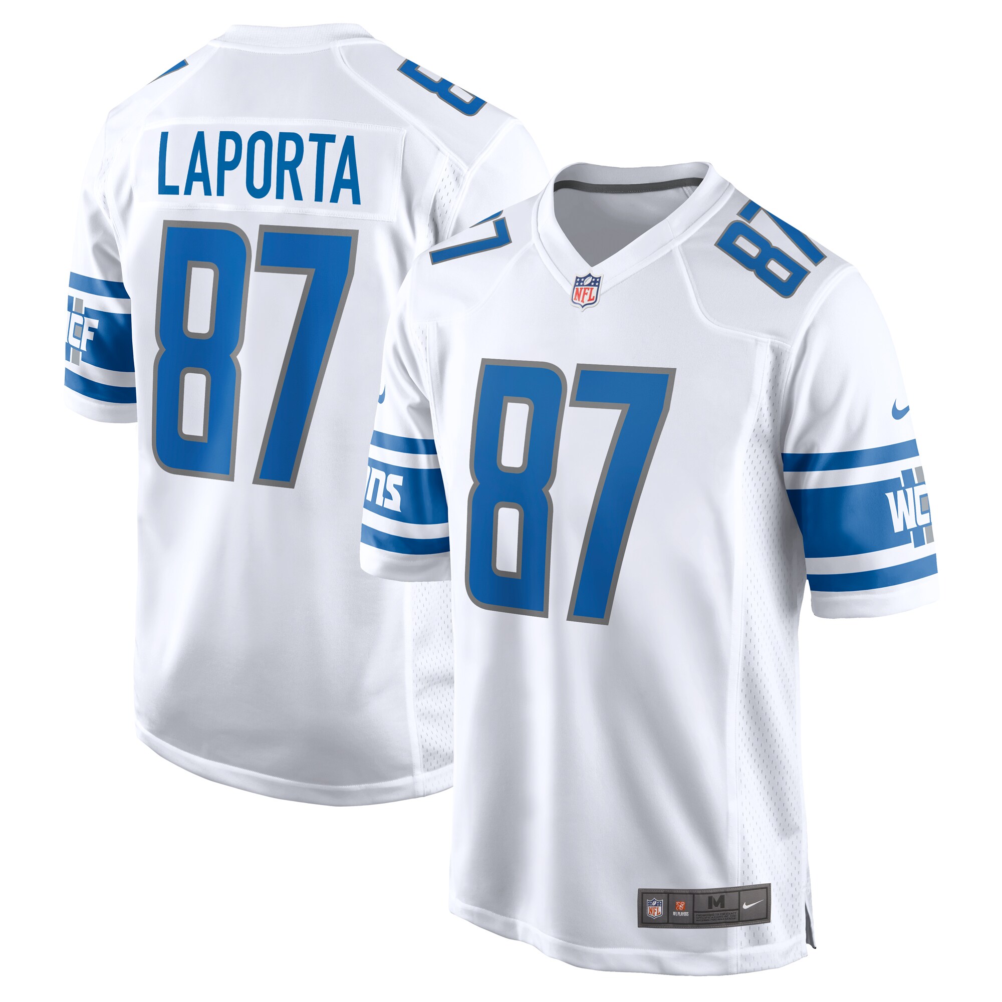 Sam Laporta Detroit Lions Nike Game Jersey - White - vstockx