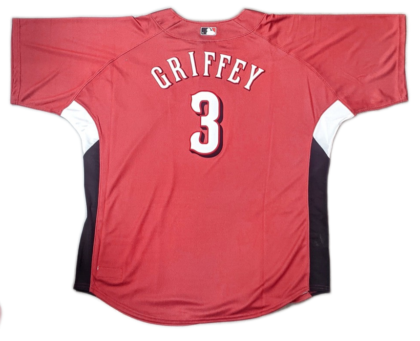 Men's Cincinnati Reds Ken Griffey Jr. Mitchell & Ness 2007 Red Cooperstown Collection Batting Practice Jersey - vstockx