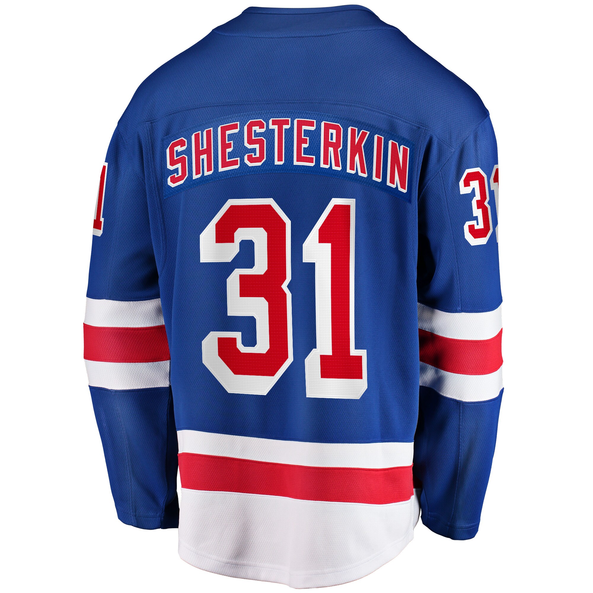 Igor Shesterkin New York Rangers Fanatics Branded Home Premier Breakaway Player Jersey - Blue - vstockx