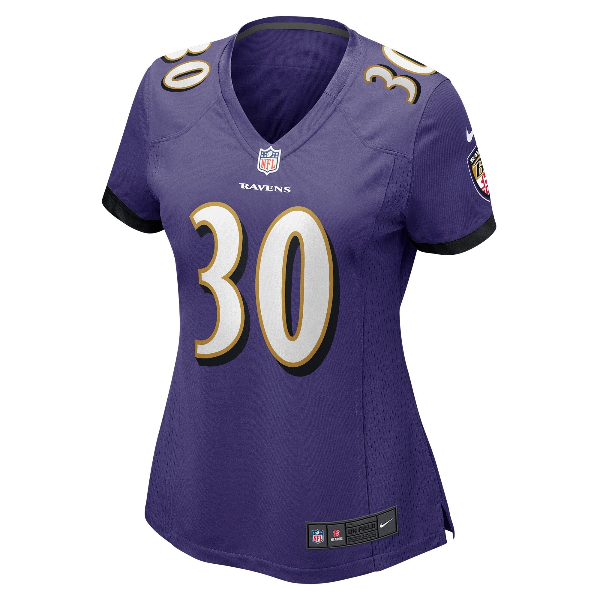 Women's Nike Tyler Badie Purple Baltimore Ravens Player Game Jersey - vstockx