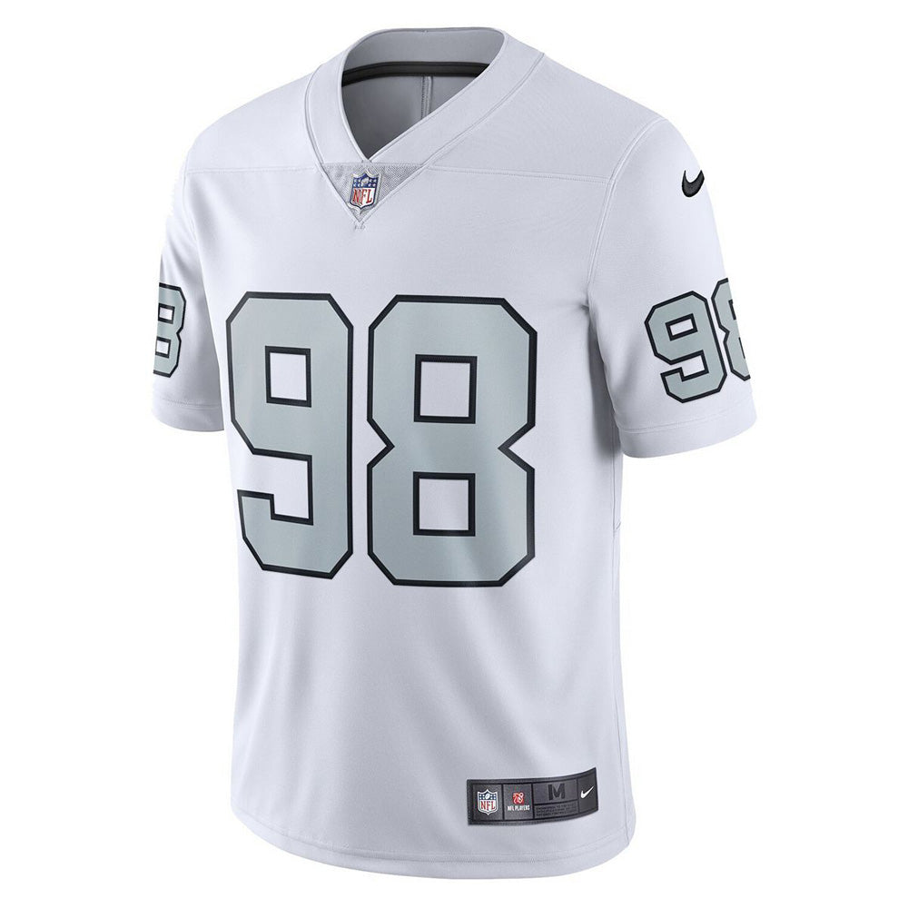 Youth Las Vegas Raiders Maxx Crosby Vapor Jersey - White - vstockx
