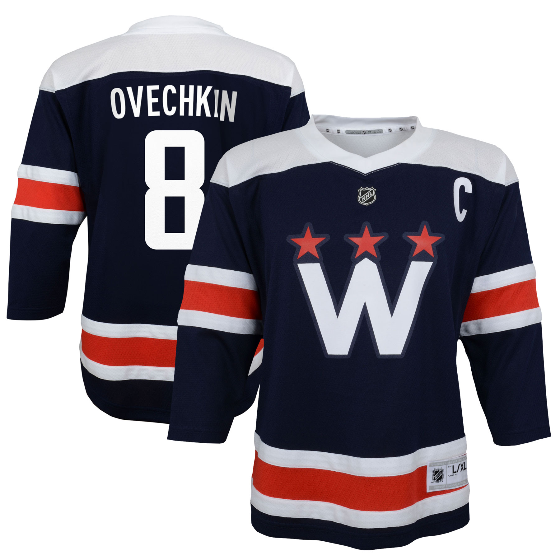 Alexander Ovechkin Washington Capitals Toddler 2020/21 Alternate Replica Player Jersey - Navy - vstockx