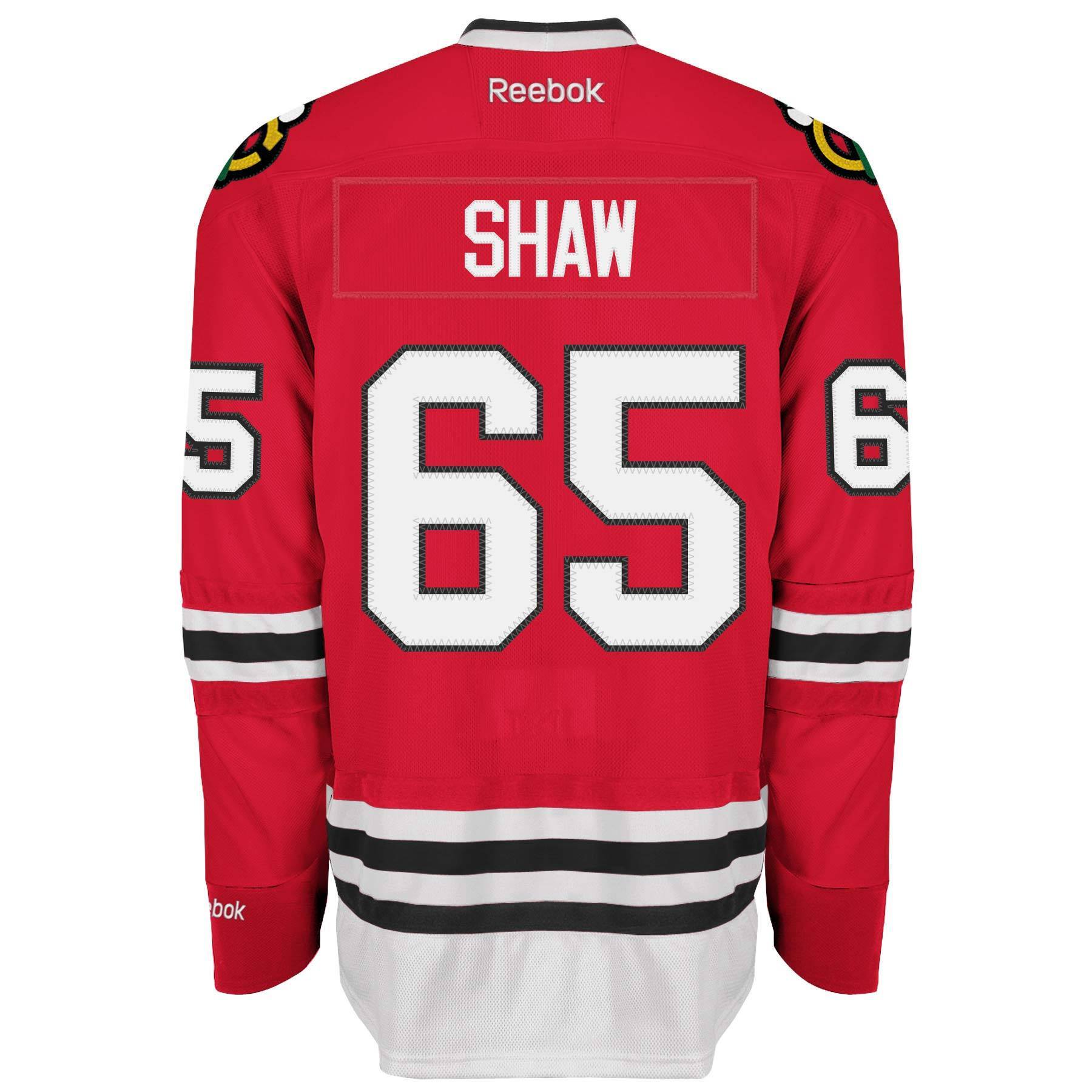 Chicago Blackhawks Andrew Shaw Youth Premier Home Jersey - vstockx