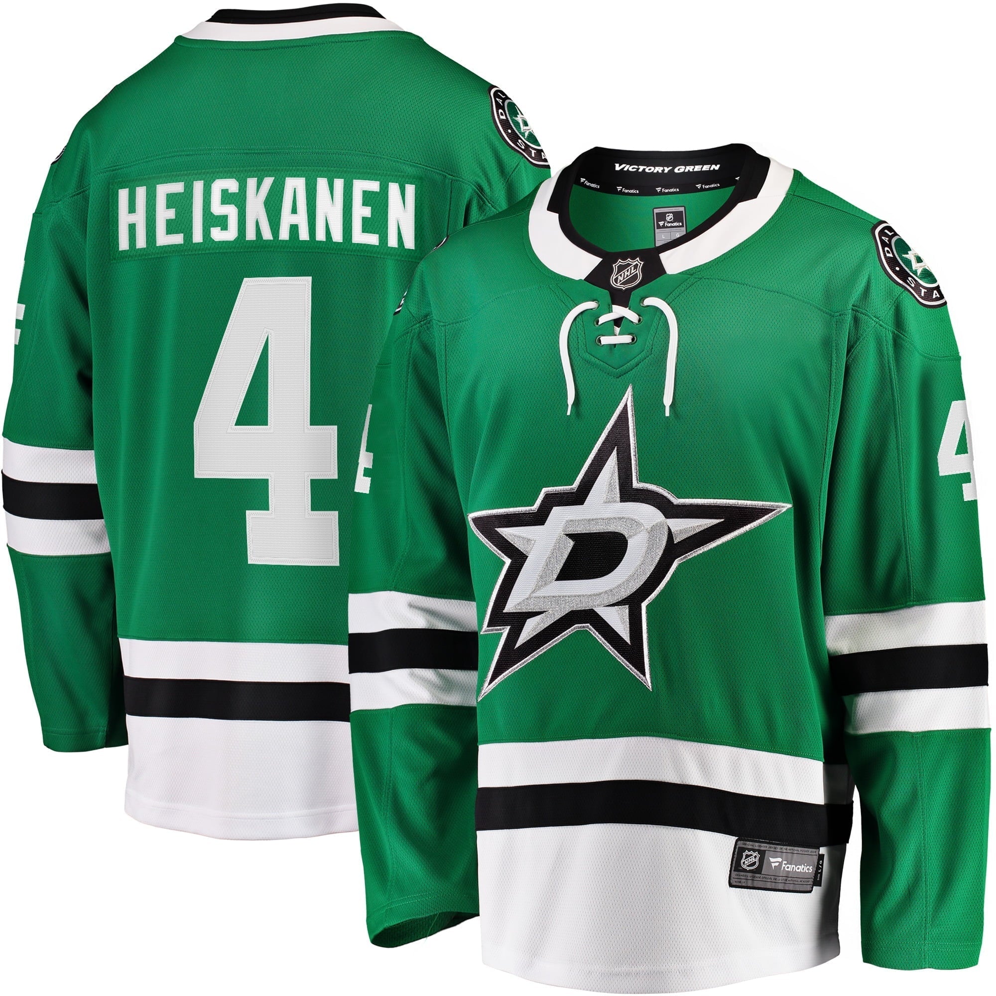 Men's Fanatics Branded Miro Heiskanen Kelly Green Dallas Stars Team Color Breakaway Player Jersey - vstockx